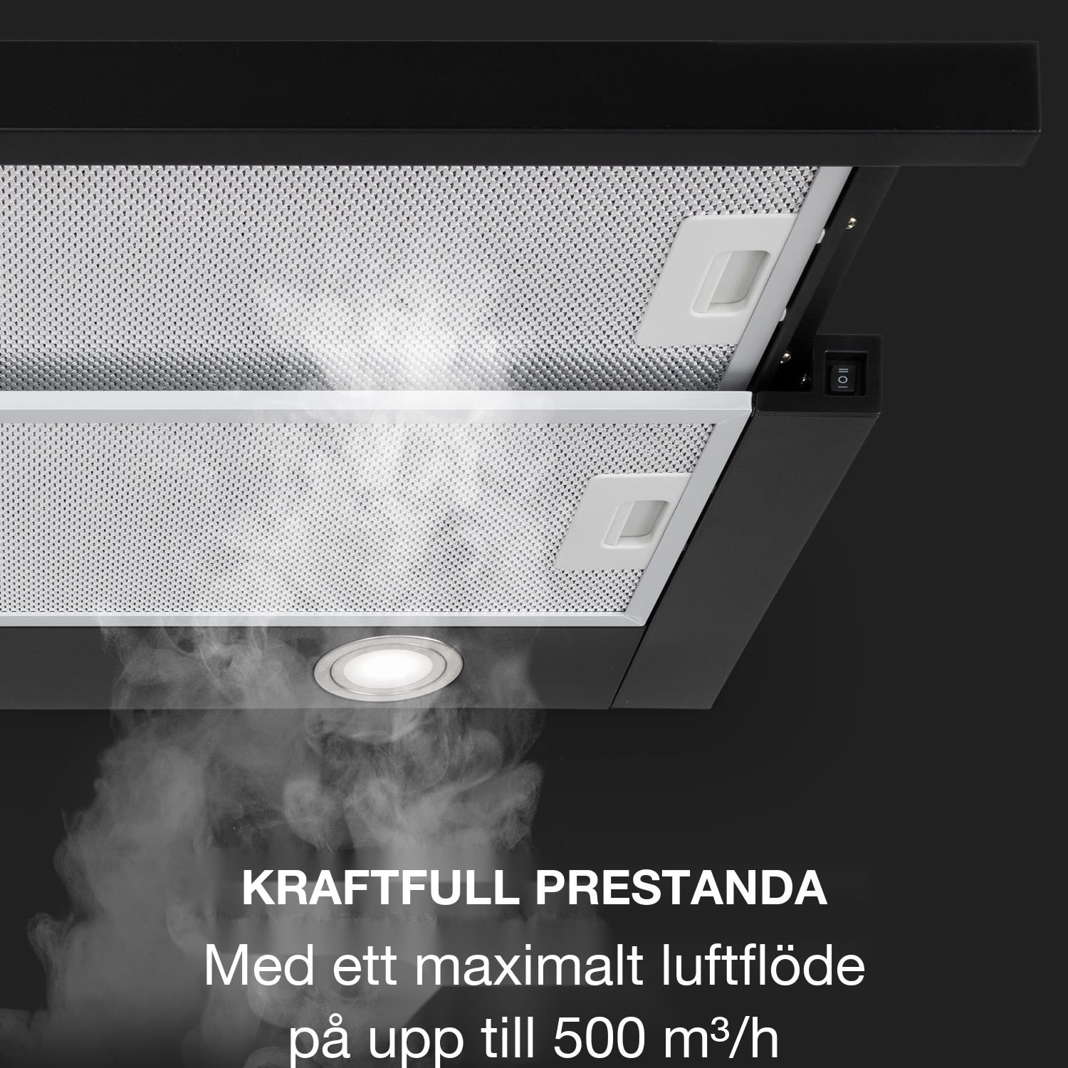 Mariana 60 Köksfläkt 500 m³/h frånluft LED 