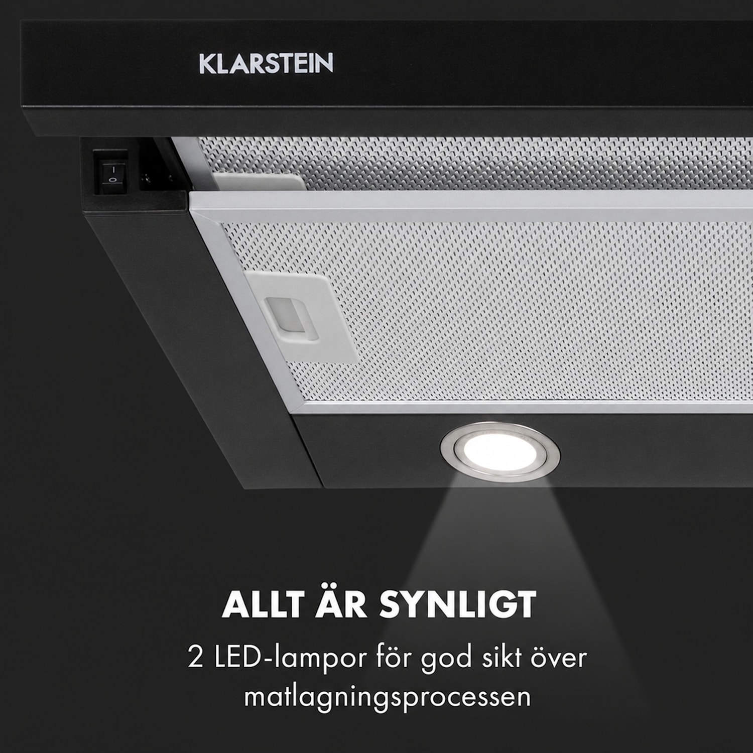 Mariana 60 Köksfläkt 500 m³/h frånluft LED 