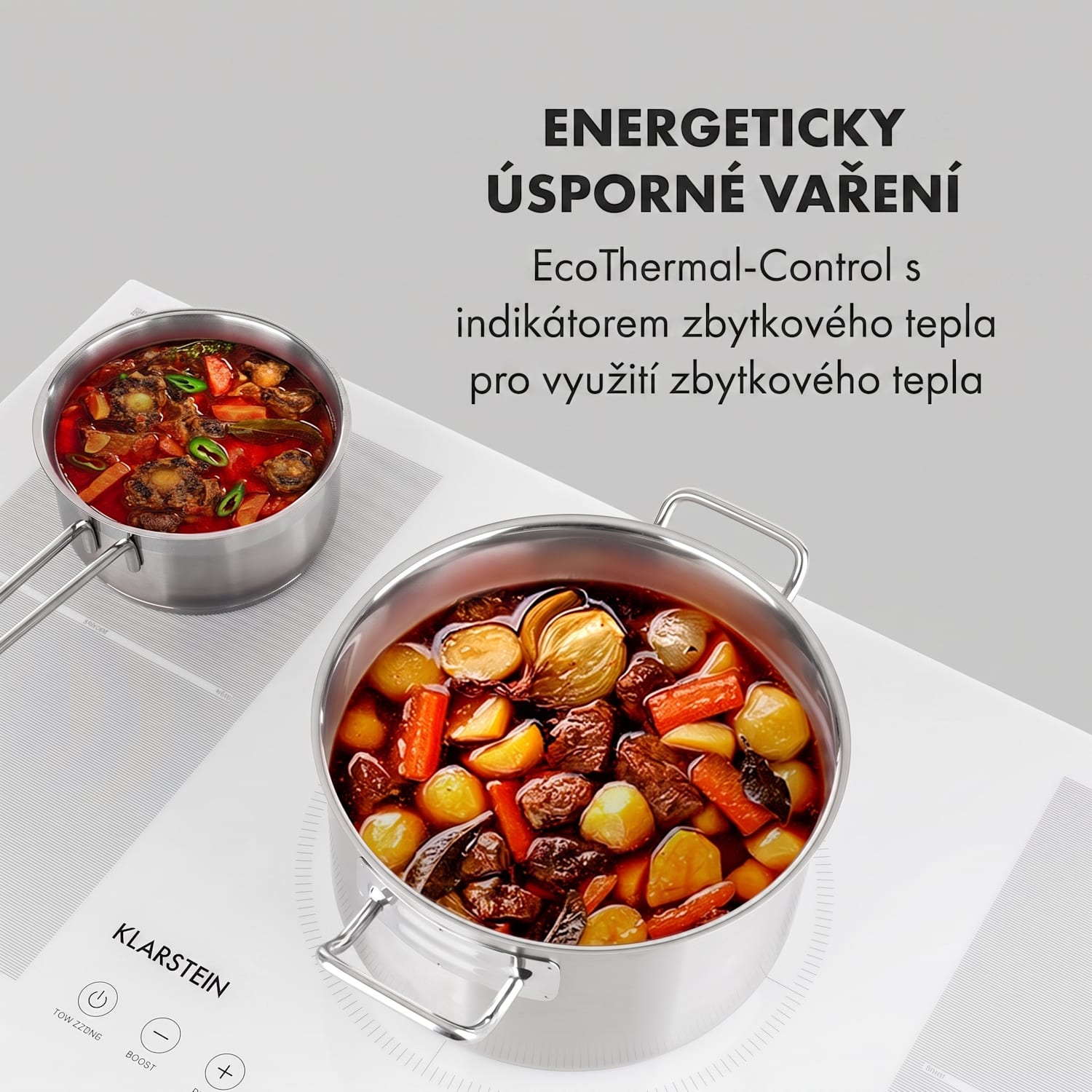 Delicatessa 90 Flex, indukční varná deska, vestavná, 7400 W, 5 zón Bílé sklo