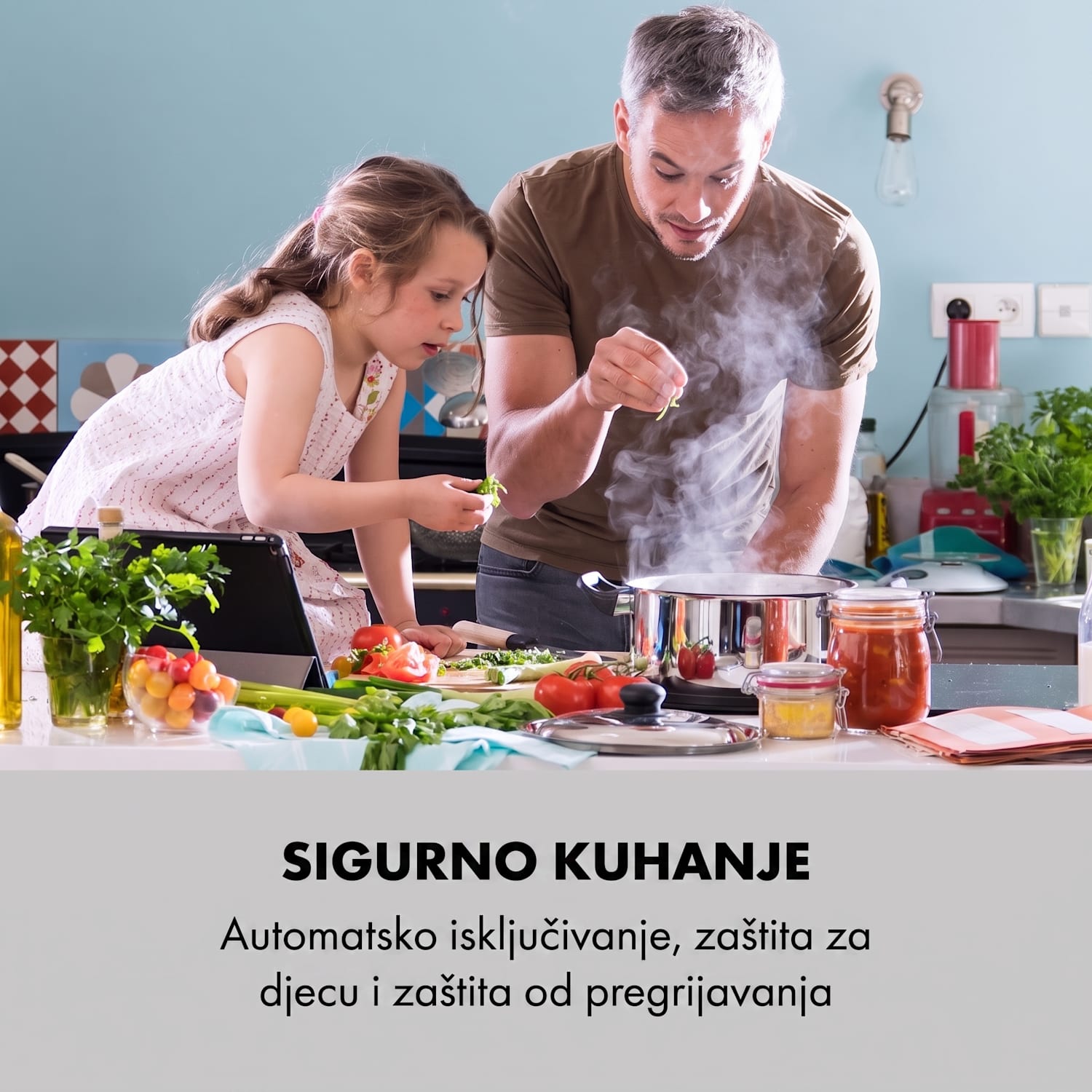 Delicatessa 90 Flex, ugradbena ploča za kuhanje, indukcija, 5 zona, 7400 W Bijelo staklo