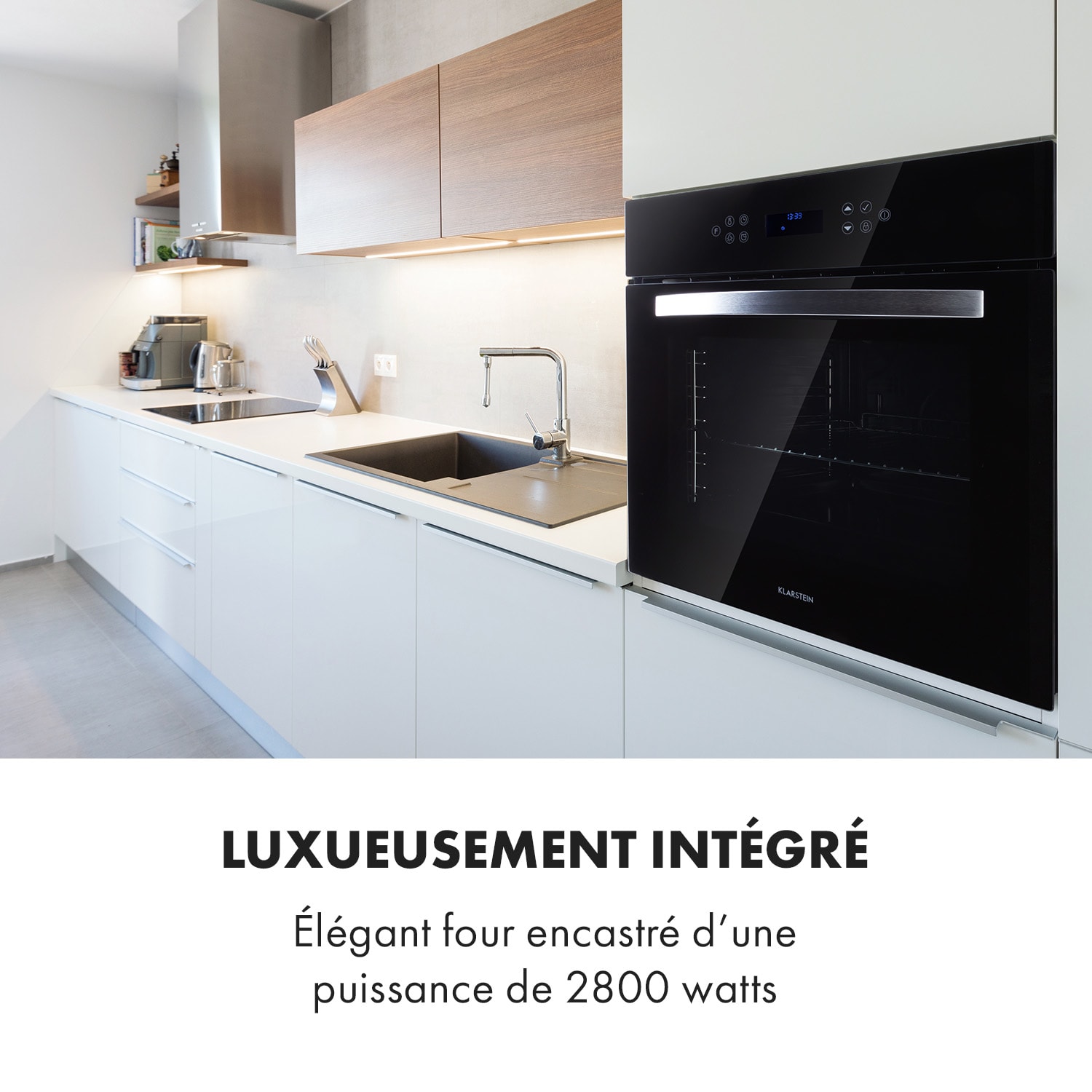 Bernadin four électrique encastrable 2800watts, 70l, 50-250°C, classe A+ 