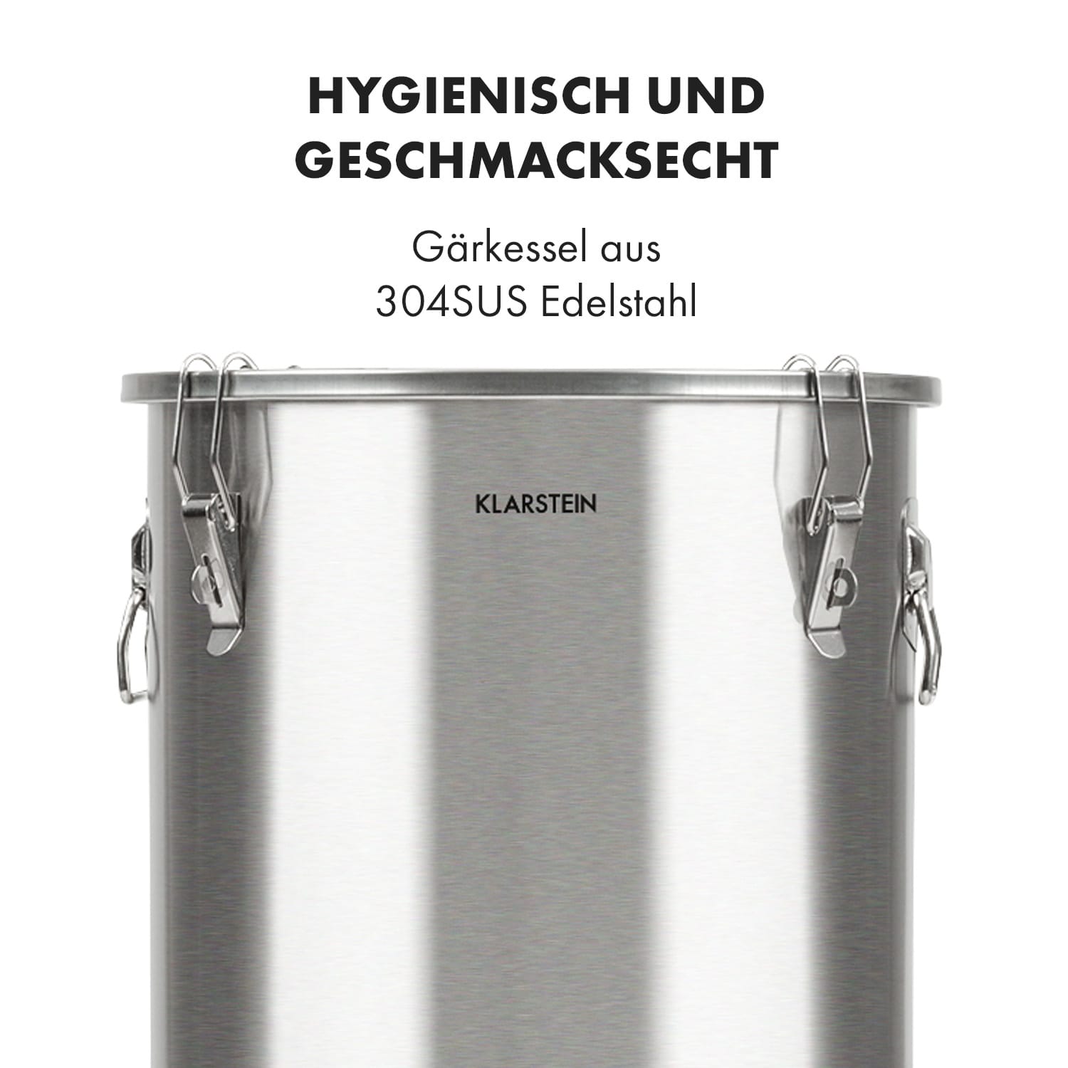 Gärkeller Pro XL, paiolo di fermentazione, 60 litri, valvola di sfogo, acciaio inox 304 