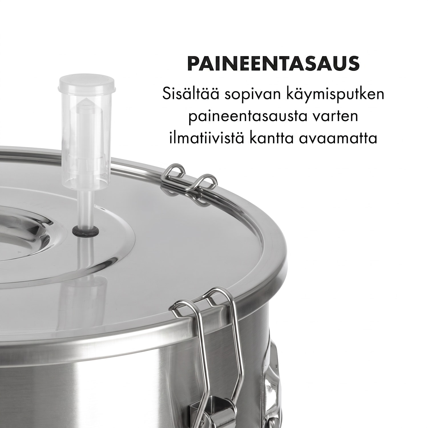 Gärkeller Pro XL käymiskattila 60 litraa hiivanpoistoventtiili 304-teräs 