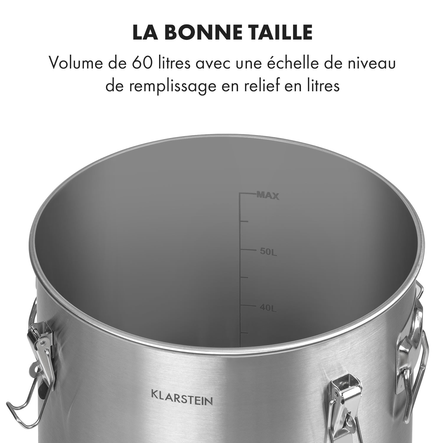 Gärkeller Pro XL fermentatieketel 60 liter gistafvoer ventiel 304-rvs 