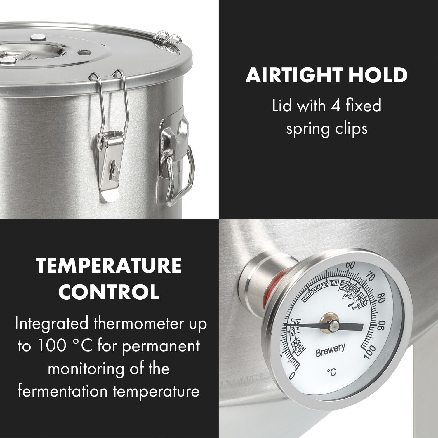 Gärkeller Pro XL, fermenting kettle, 60 litres, yeast drain valve, 304 stainless steel 