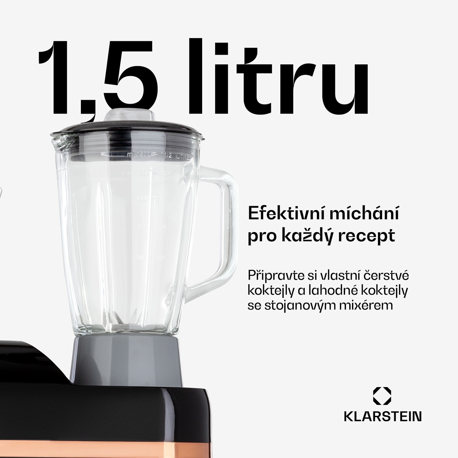 Lucia Elegance, kuchyňský robot, mixér, mlýnek, 1800W, bez BPA 