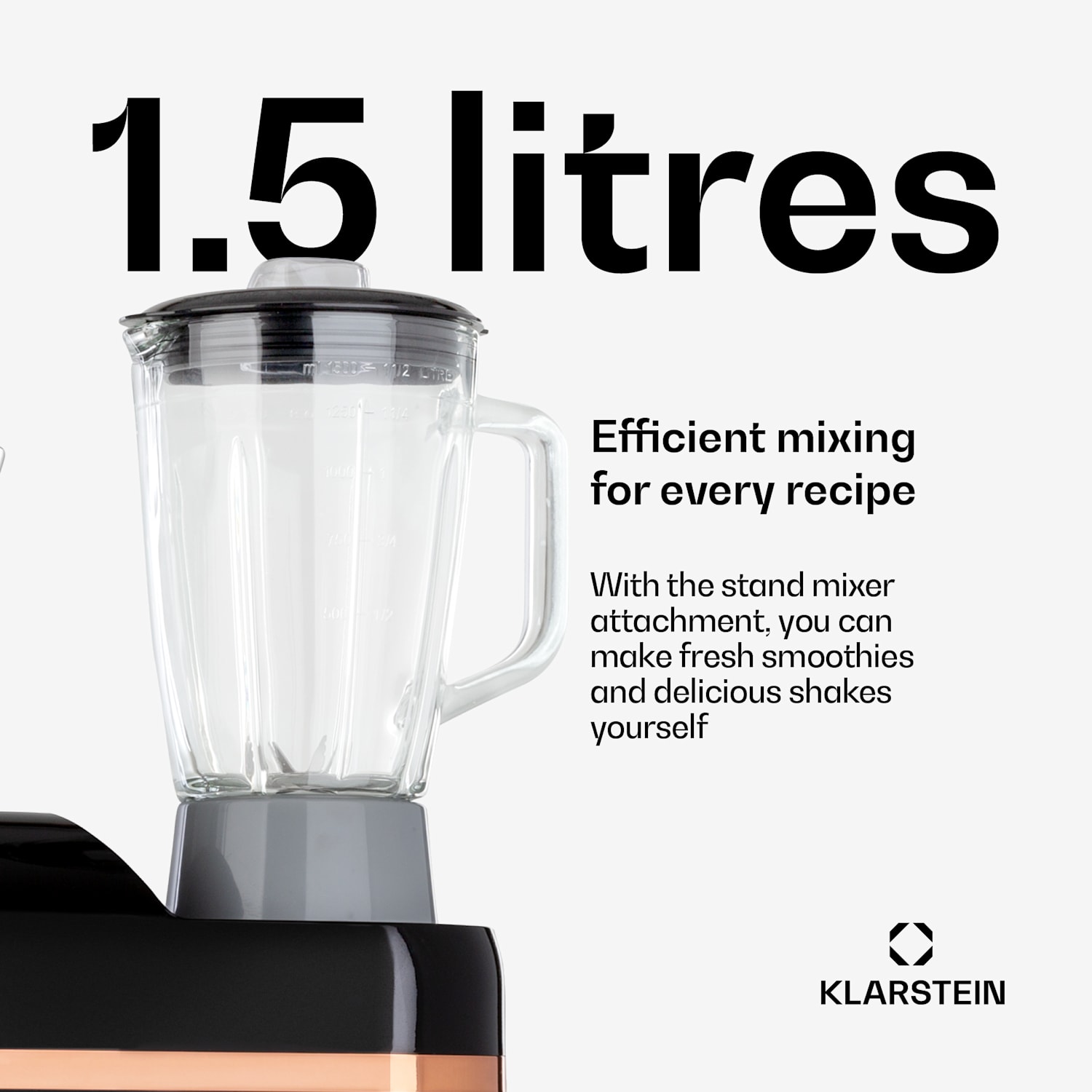 Lucia Elegance keukenmachine mixer vleesmolen 1800W zonder BPA 