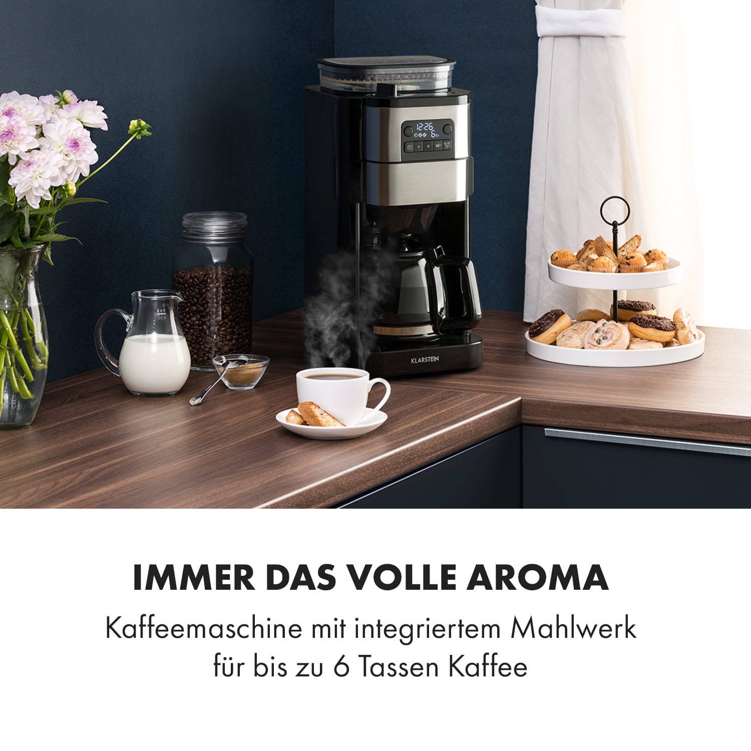 Aromatica Taste 6 Kaffeemaschine Kegelmahlwerk 6 Tassen 