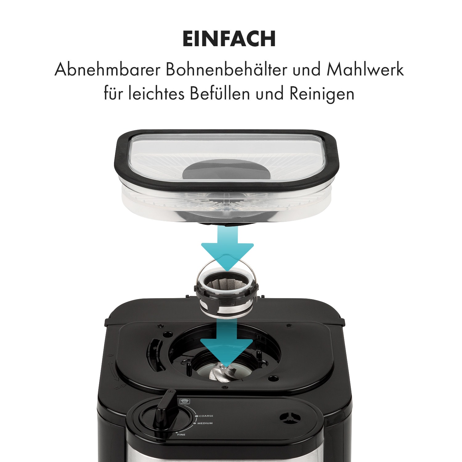 Aromatica Taste 6 Kaffeemaschine Kegelmahlwerk 6 Tassen 