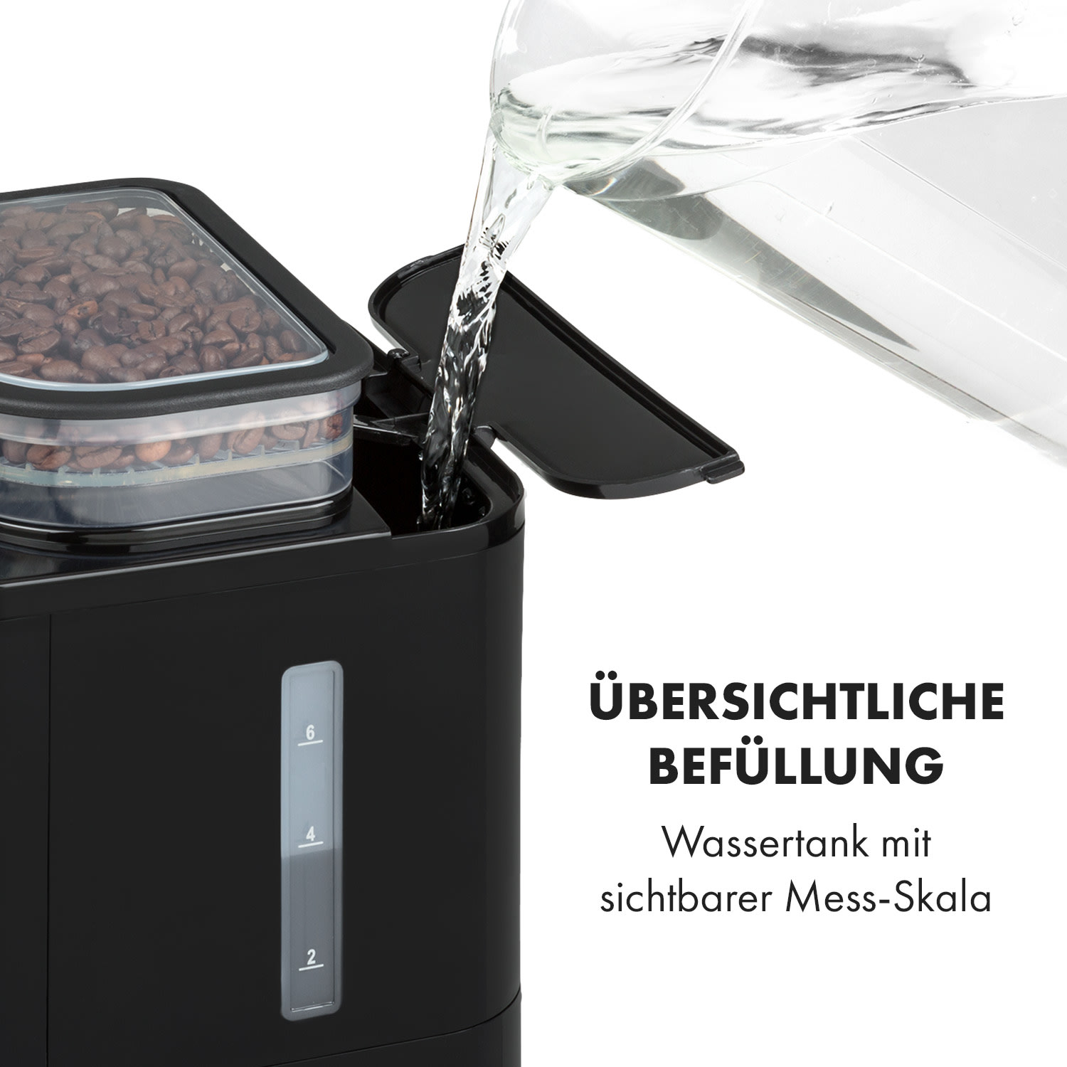 Aromatica Taste 6 Kaffeemaschine Kegelmahlwerk 6 Tassen 