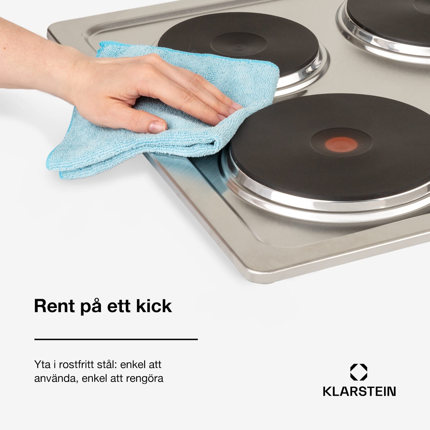 Appetito 4 elhäll 4 plattor 6 steg 5 500 watt rostfritt stål 60 cm