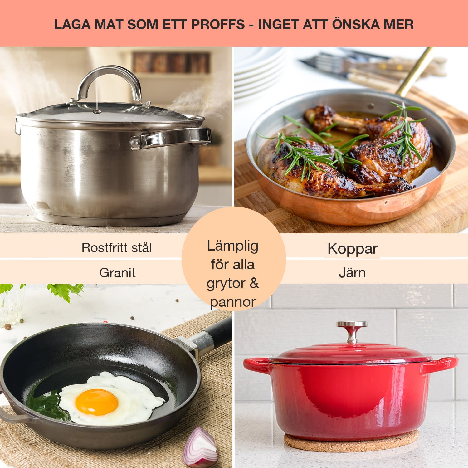 Cookbuddy Dubbel kokplatta 2400W 5 effektnivåer glaskeramik Svart