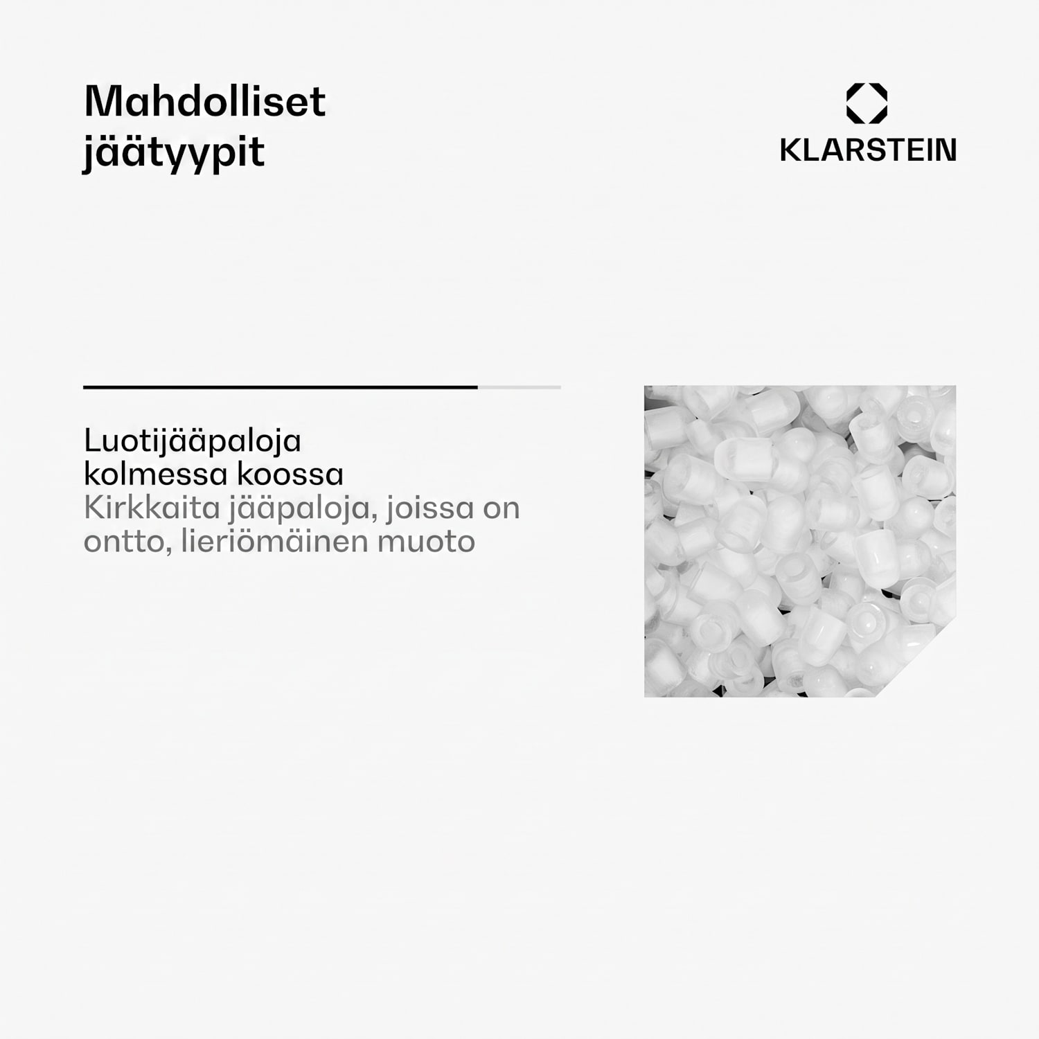 Icemaster 2G, jääpalakone, 12 kg/24 h, LCD-näyttö, ruostumatonta terästä Tummanharmaa