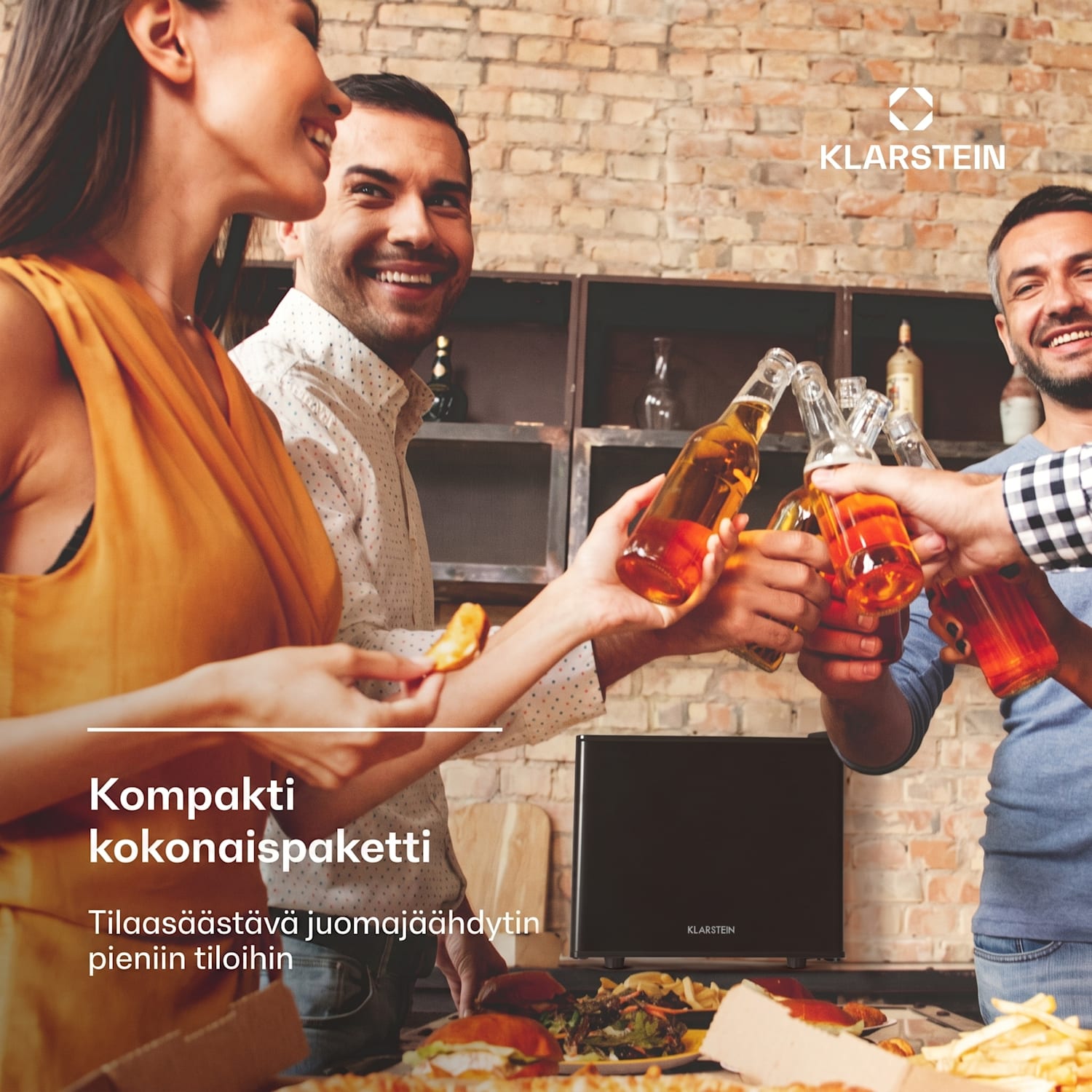 SecretHiding minijääkaappi 2 tasoa 17 litraa 26 dB lämpösähköinen 17 L | Musta