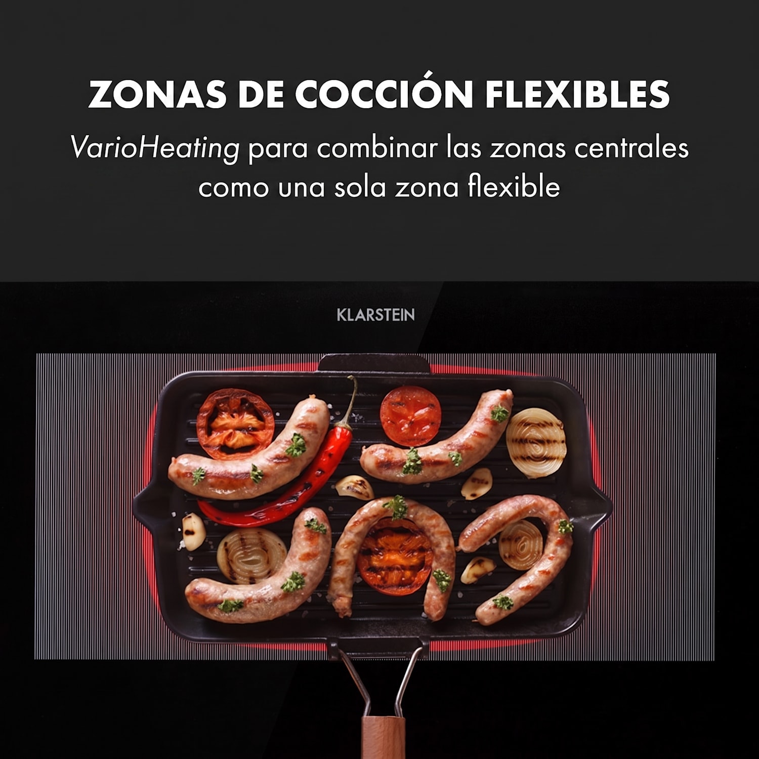 Delicatessa 90 Slim Cocina de inducción encastrable de 4 zonas 7000W 