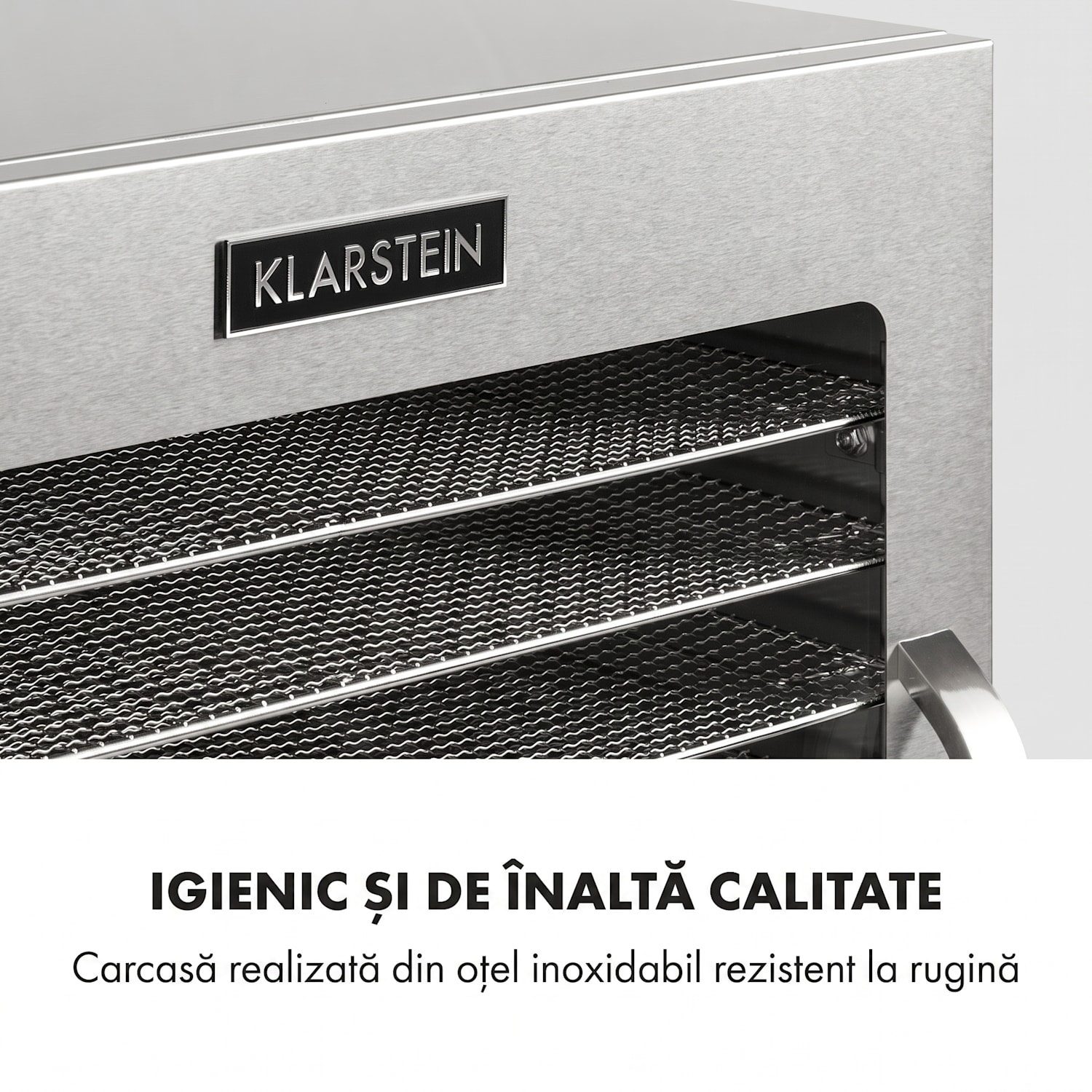 Captain Jerky 110, uscător de alimente, 1000 W, 30 - 90 ° C, cronometru pentru 24 de ore, oțel inoxidabil 10 etape