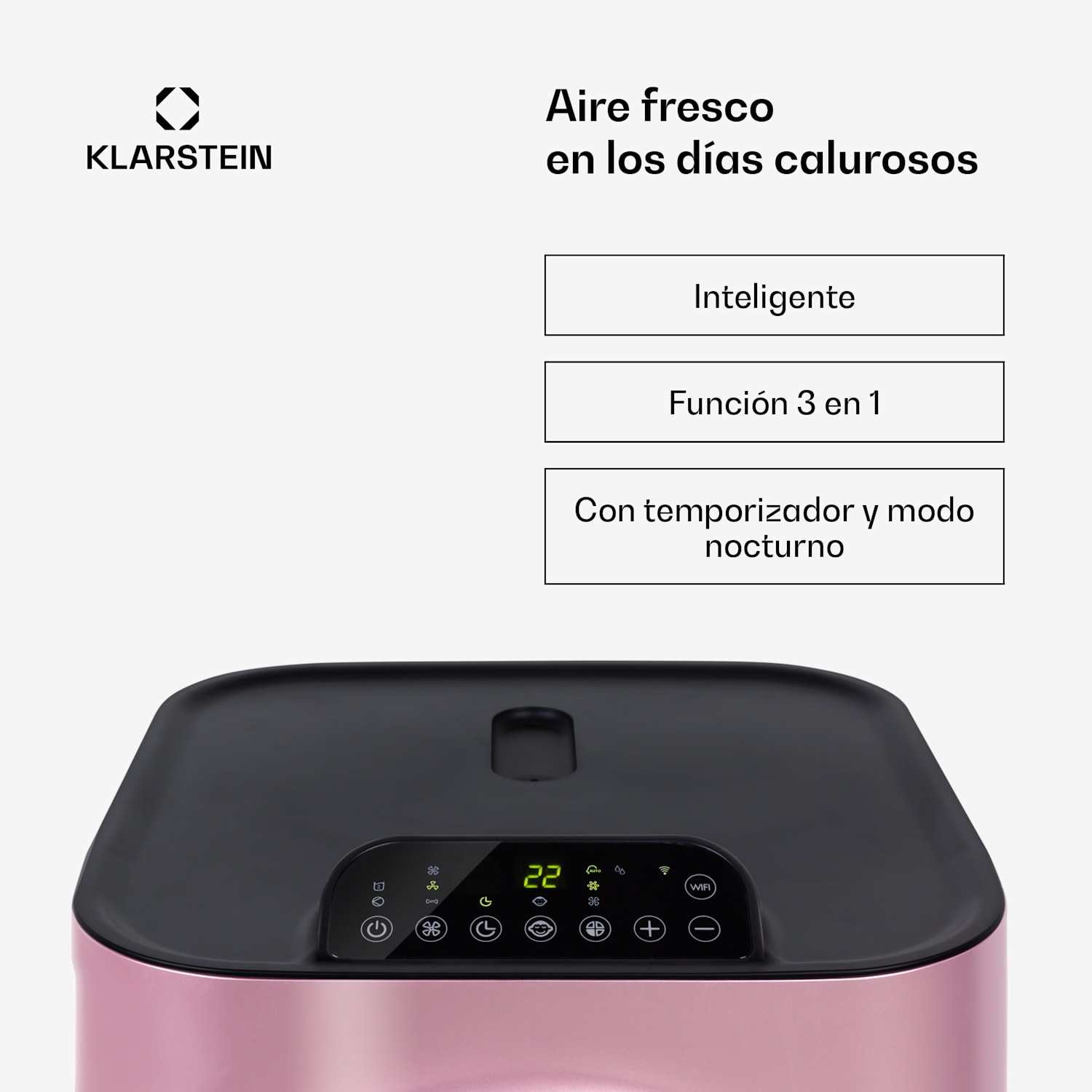 Aire acondicionado 3 en 1 Kraftwerk Smart 10 10000 BTU control App mando a distancia 