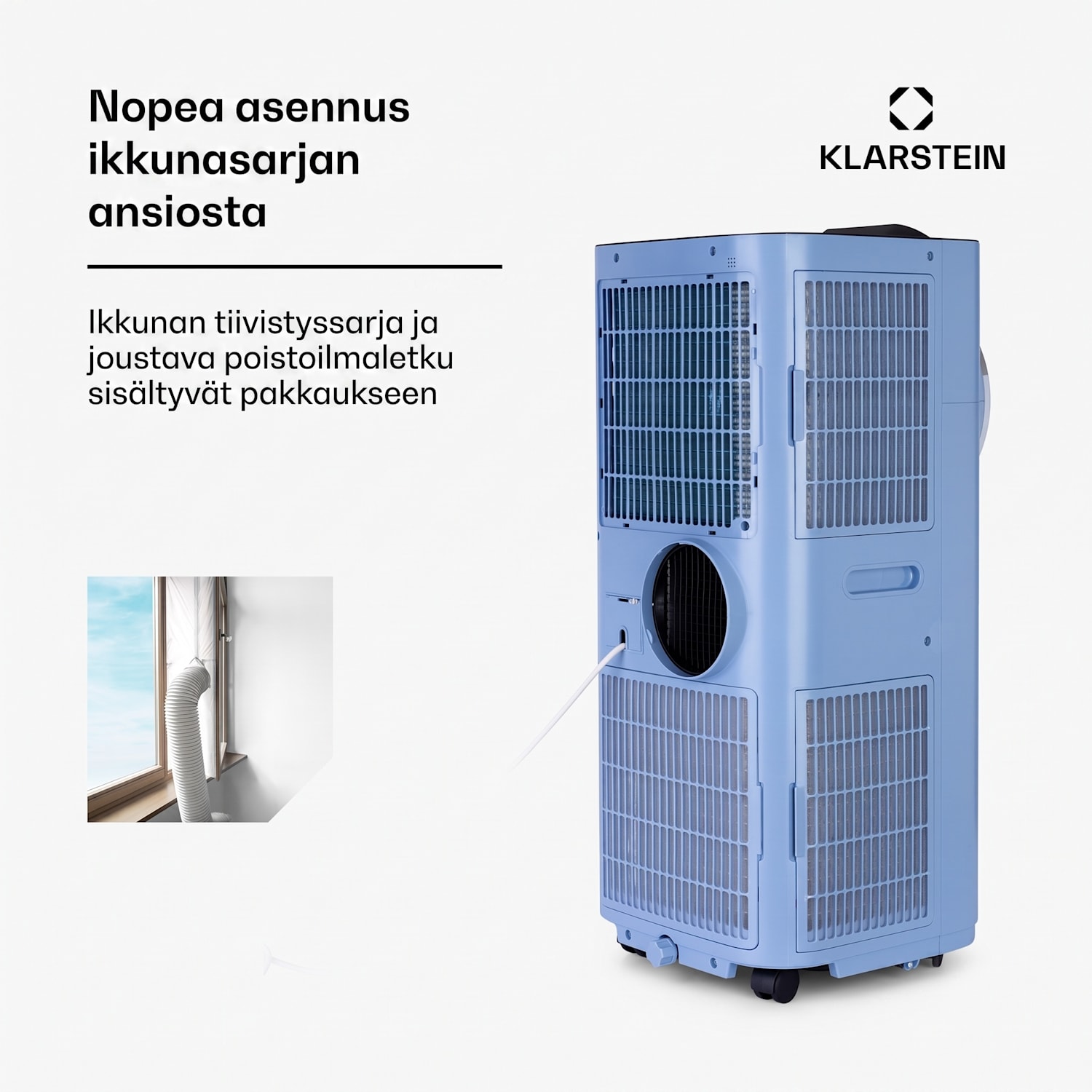 Kraftwerk Smart 12K -ilmastointilaite 3 in 1 12000 BTU sovellus 12.000 BTU | Sininen