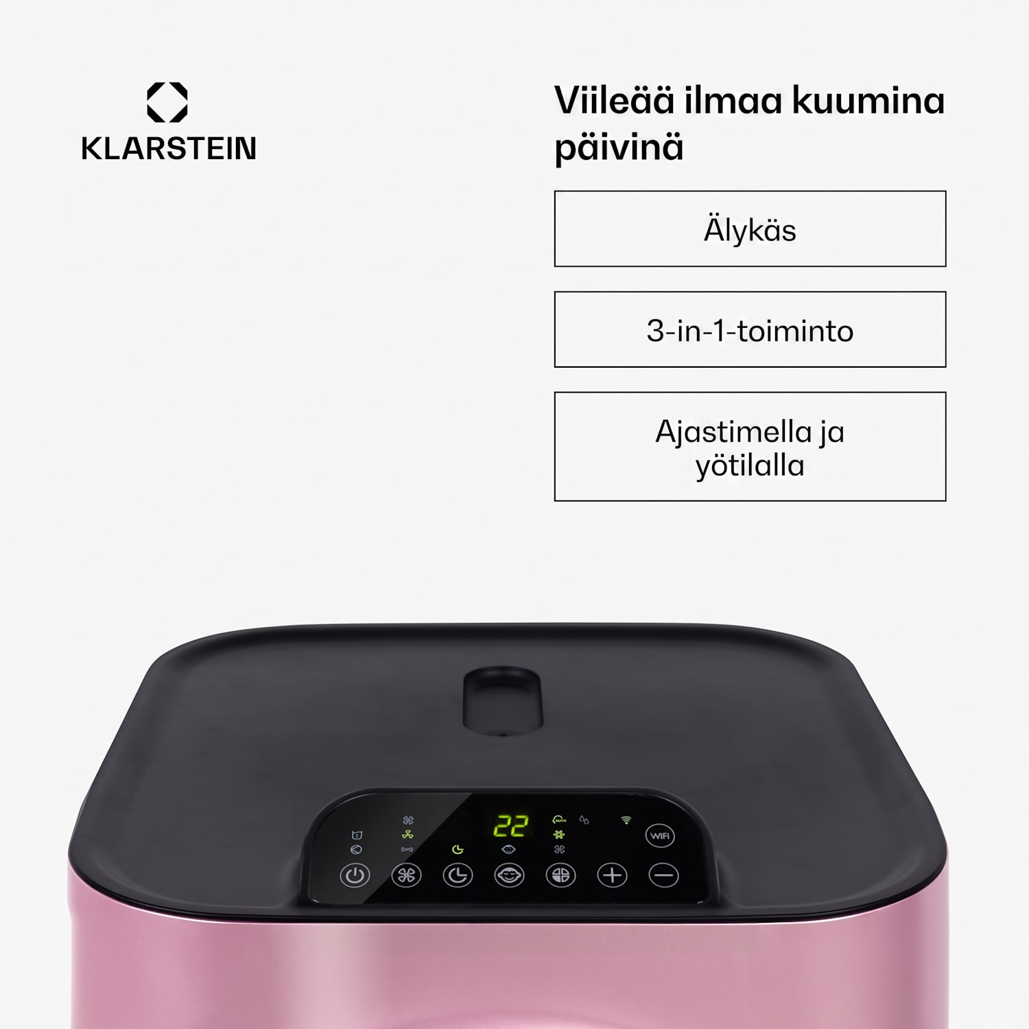 Kraftwerk Smart 12K -ilmastointilaite 3 in 1 12000 BTU sovellus 12.000 BTU | Ruusukulta