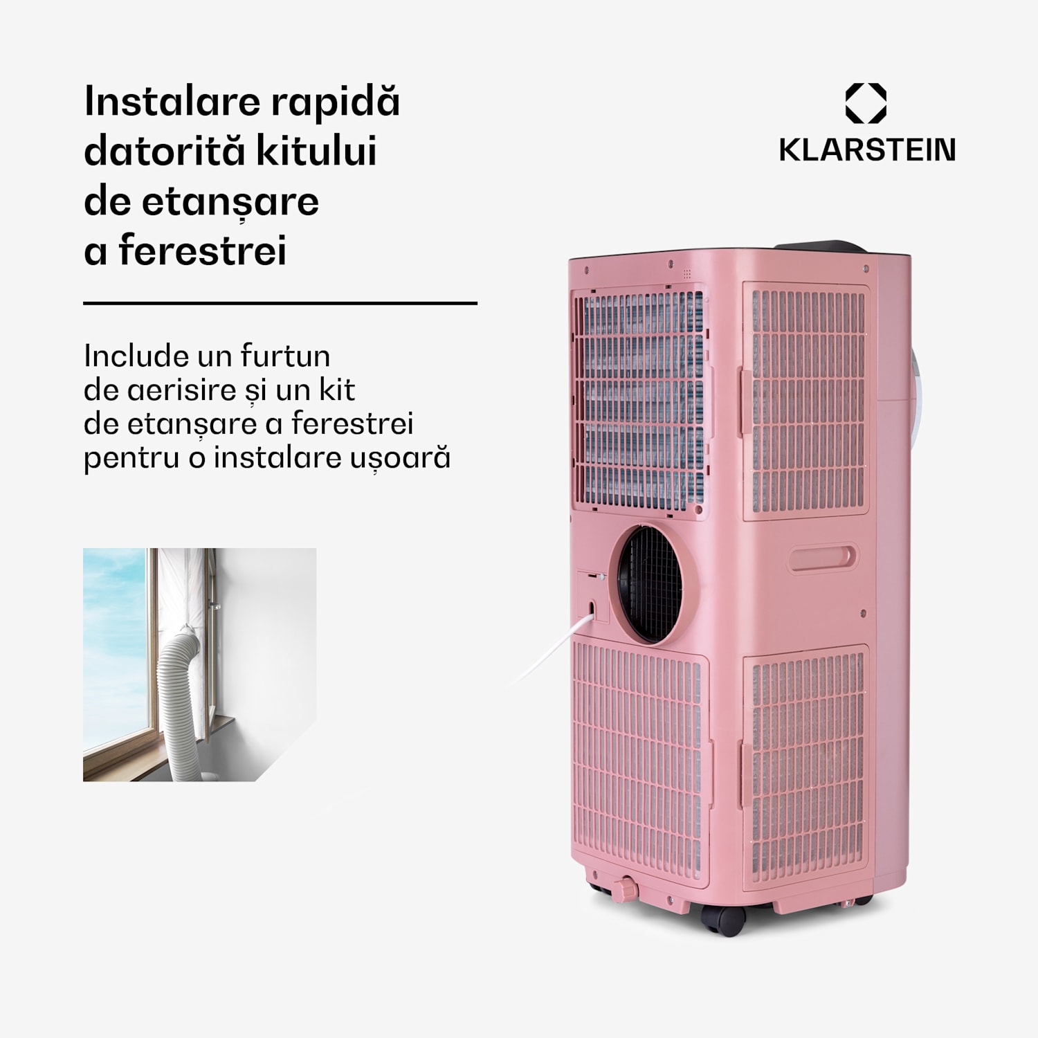 Kraftwerk Smart 12K, aer condiționat portabil, 3 în 1, 12000 BTU, control prin aplicație, telecomandă 