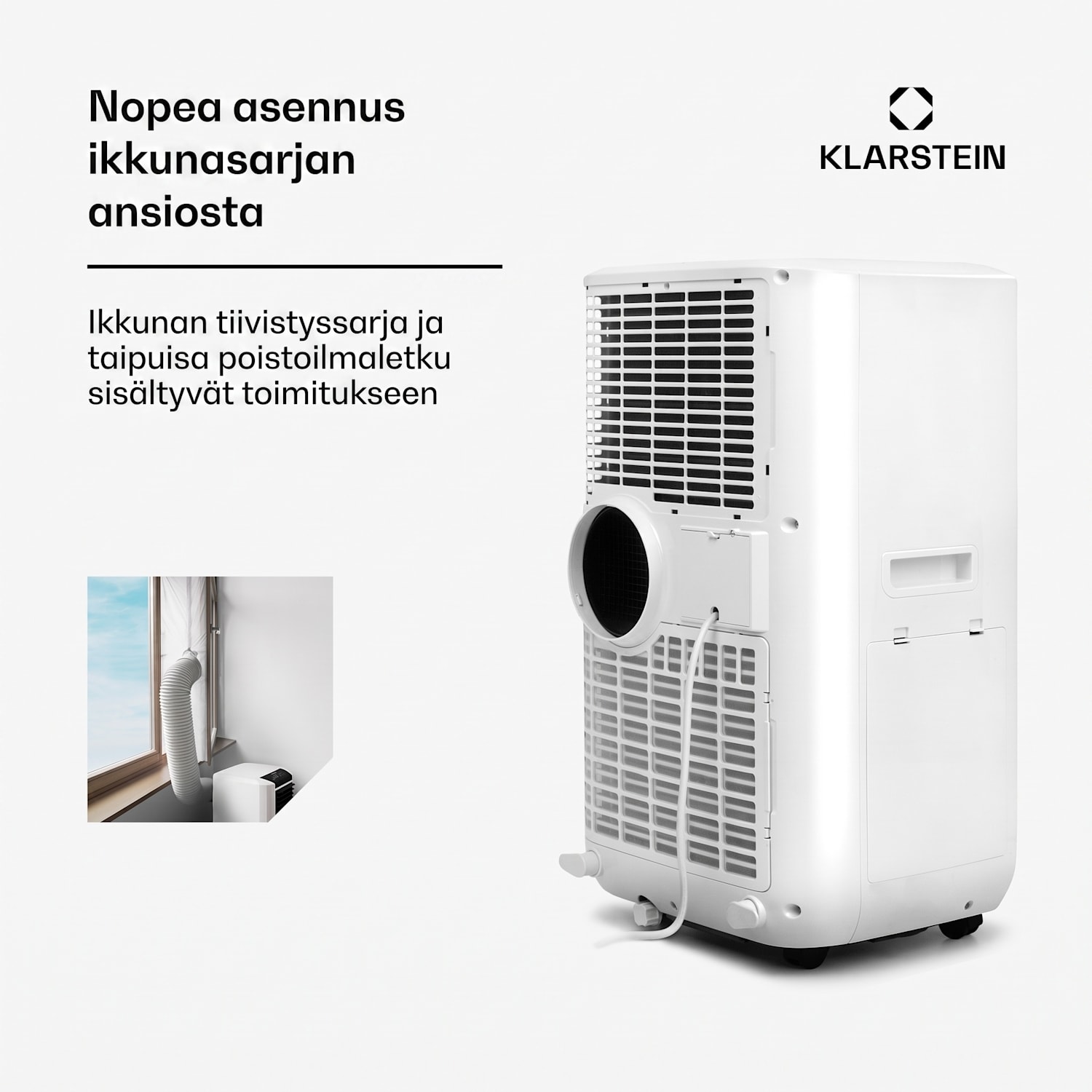 Max Breeze Smart siirrettävä ilmastointilaite 15000 BTU (4,4 kW) energialuokka A Valkoinen