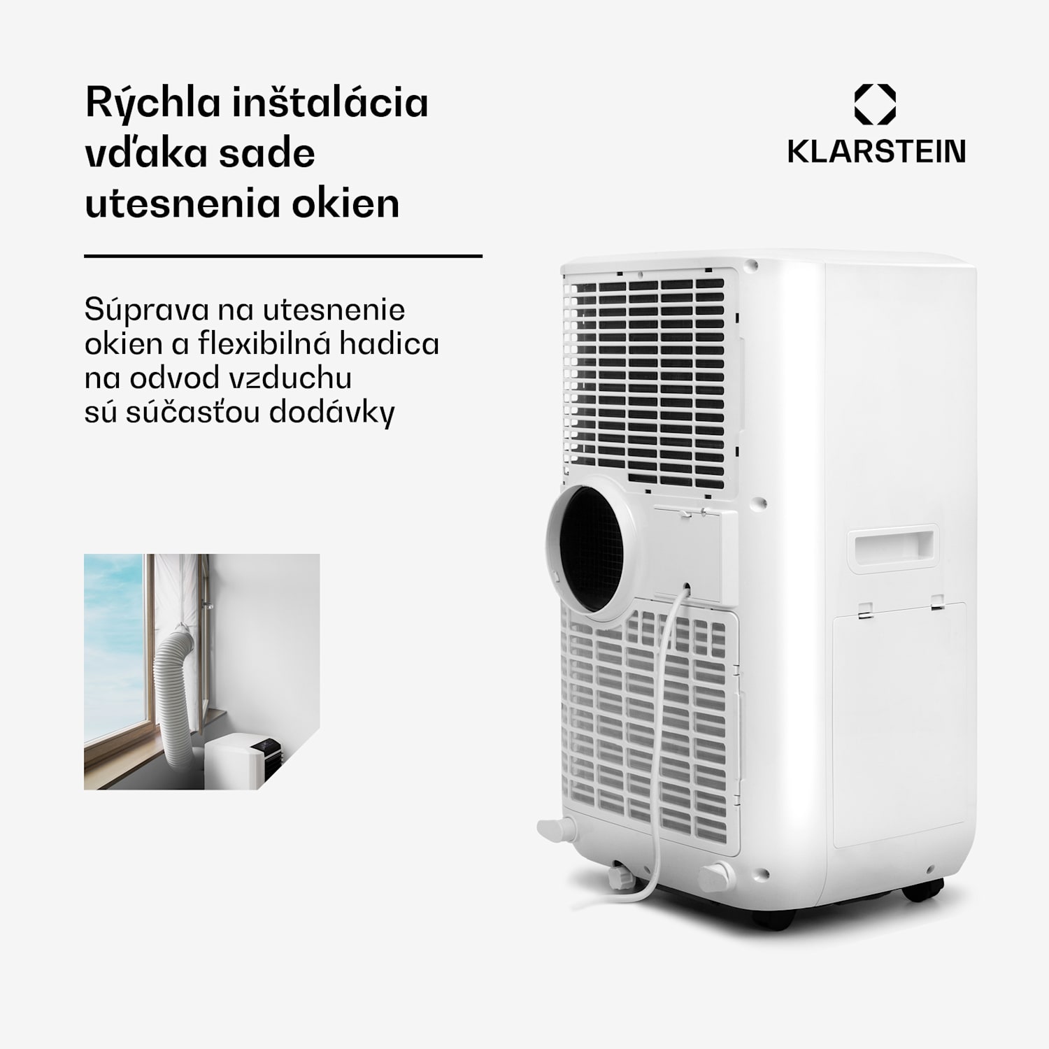 Max Breeze Smart, mobilná klimatizácia, 15000 BTU/4,4 kW, A Biela
