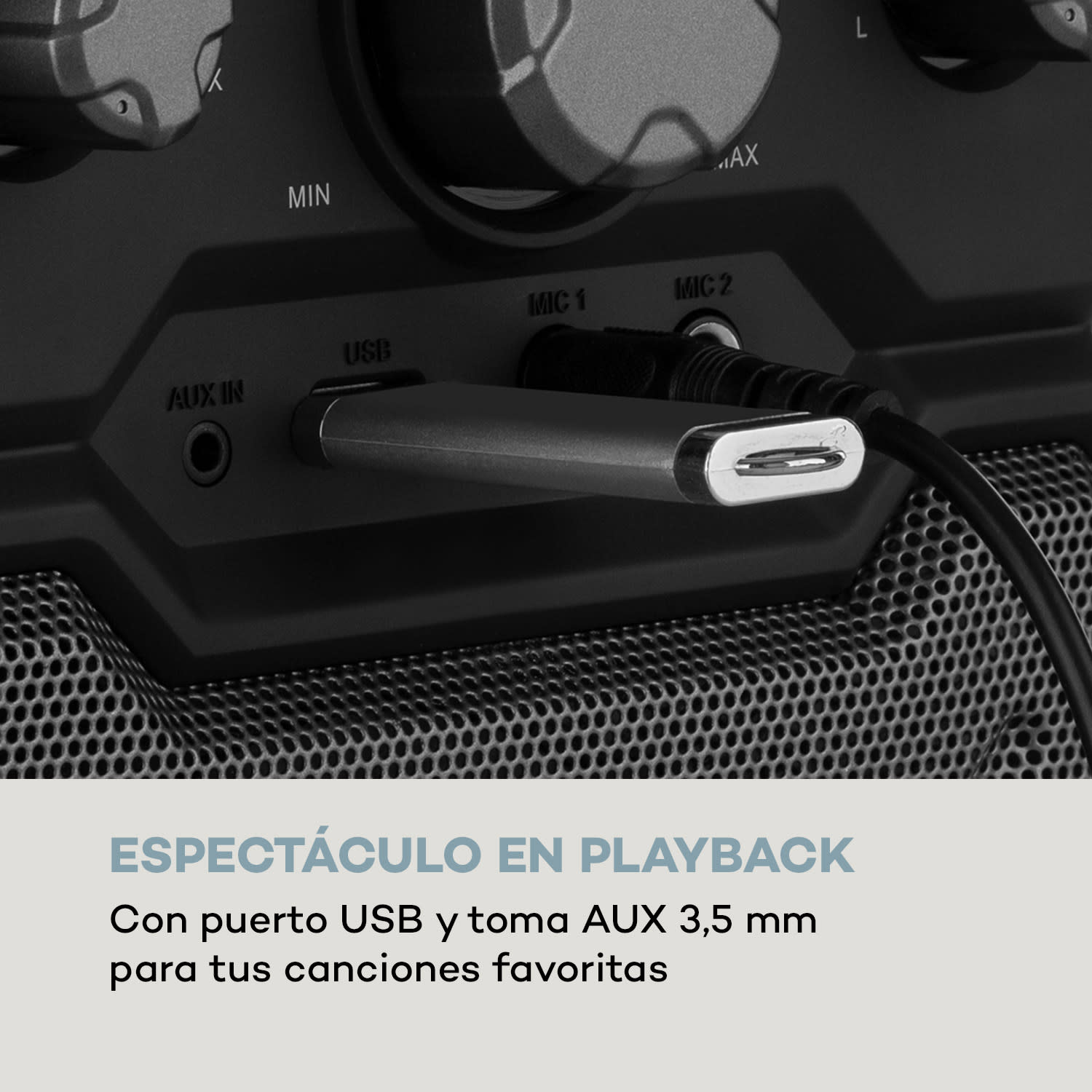Rockstar Plus Equipo de karaoke Bluetooth USB CD espectáculo LED RCA 