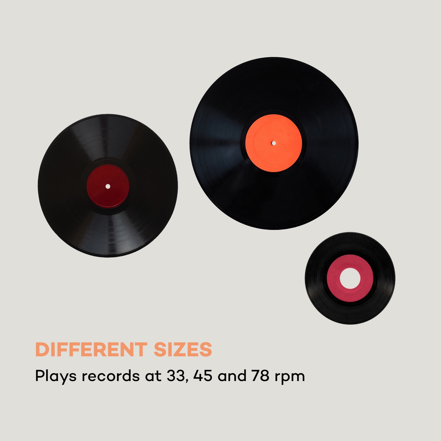 Peggy Sue BT, gramofon, difuzor stereo, USB, BT, portabil Cenușiu