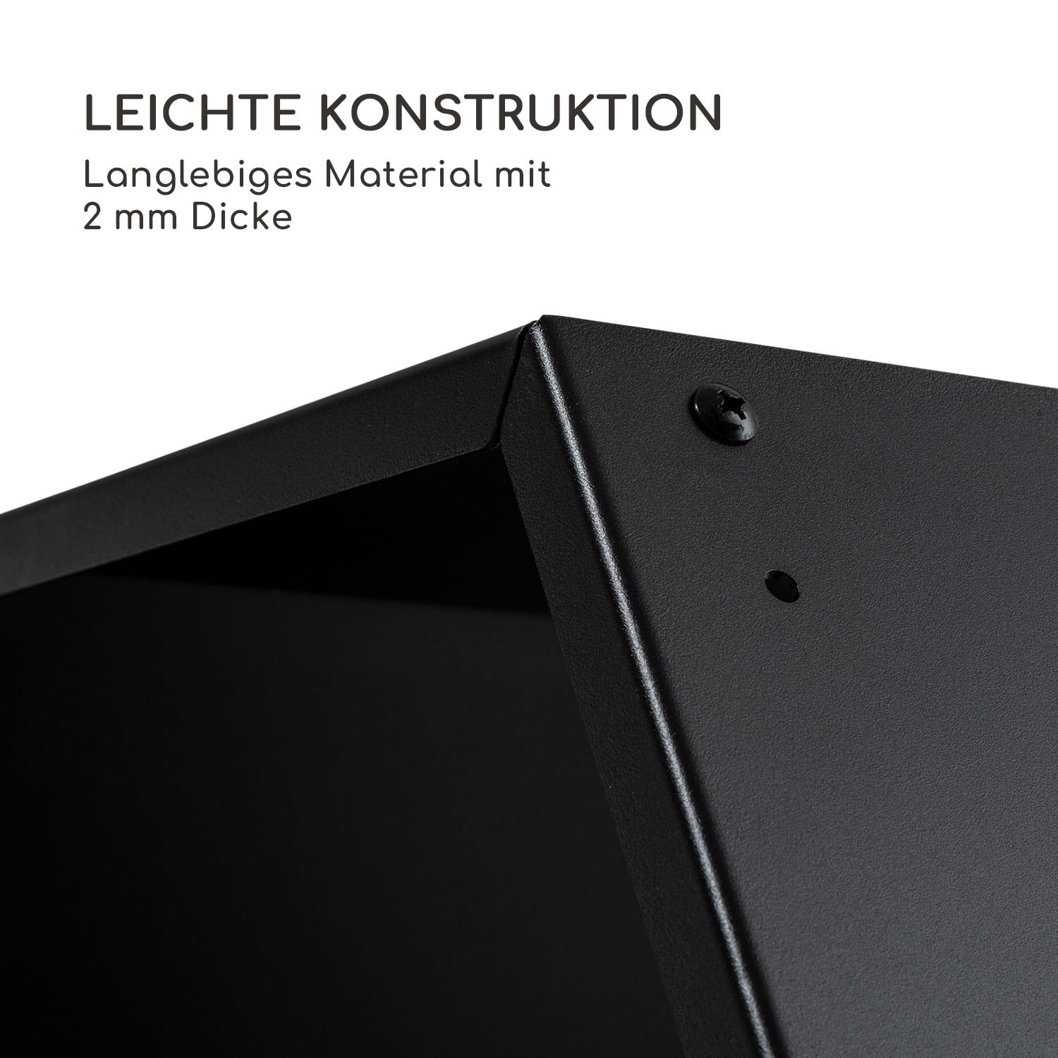 Hexawood Black Holzspeicher Hexagon-Form 50,2x58x32cm Schwarz