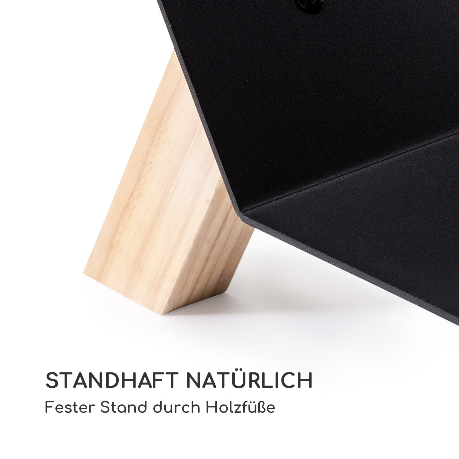 Langdon Wood Black Holzlager 68x38x34 cm Eisen & Holz Schwarz