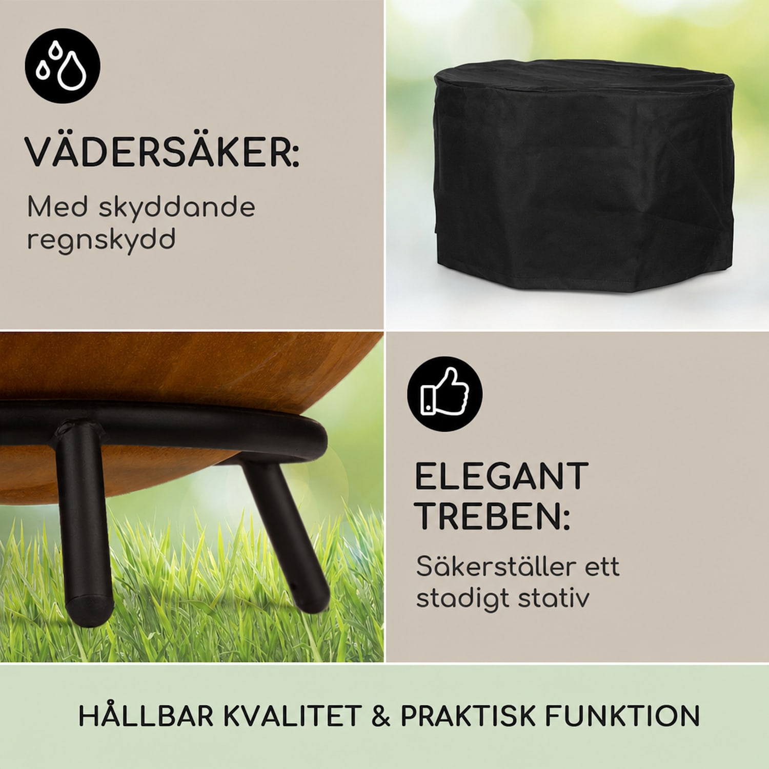 Fireball Rust eldskål 60 cm Ø lutningsbar rostfinish rost låg | Corten stål | Rost