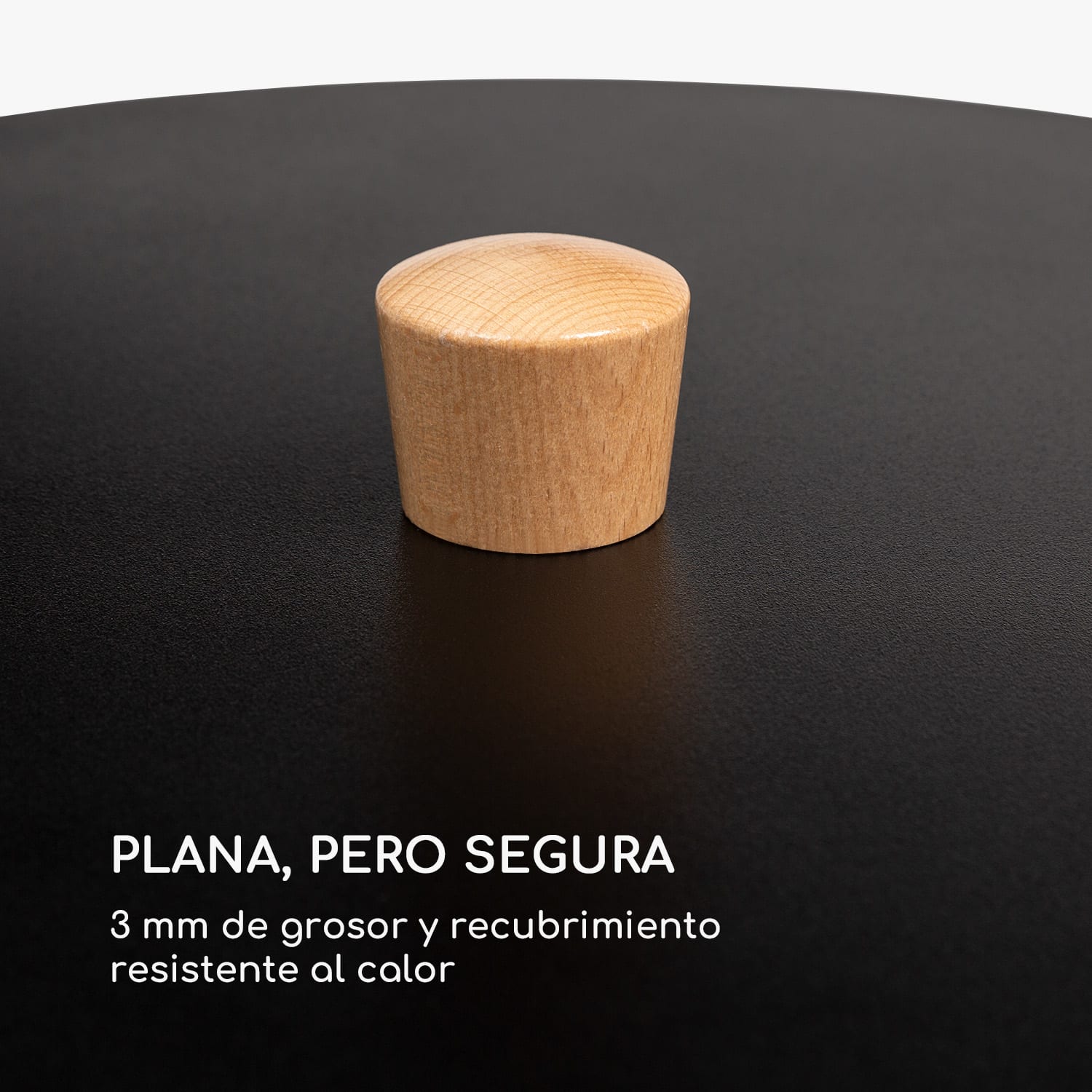 Tapa para cuenco de fuego Firebowl Savage Lid &Oslash; asa de madera, acero de 40 cm 