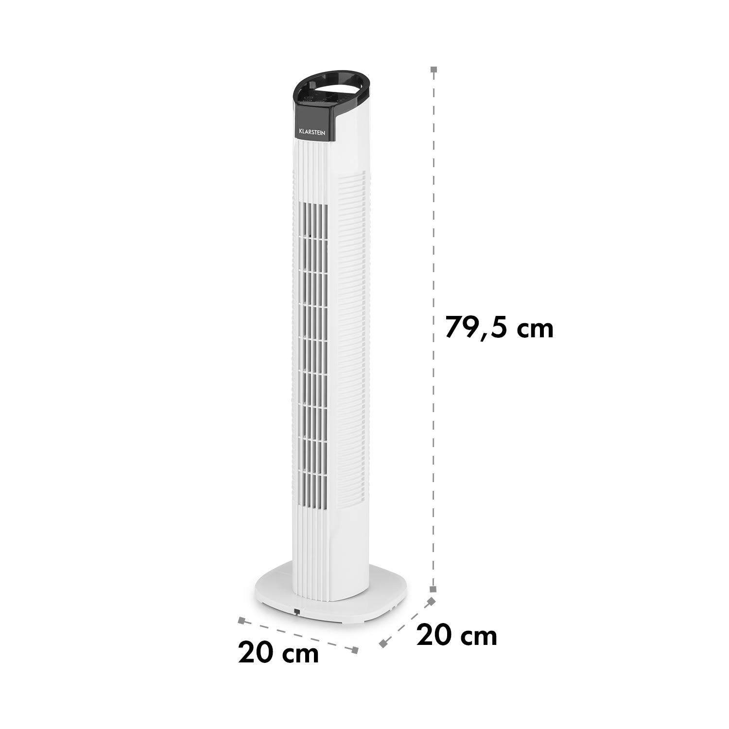 Mana Peak ventilateur colonne, 3 niveaux d'intensité, 3 modes, 50W Blanc