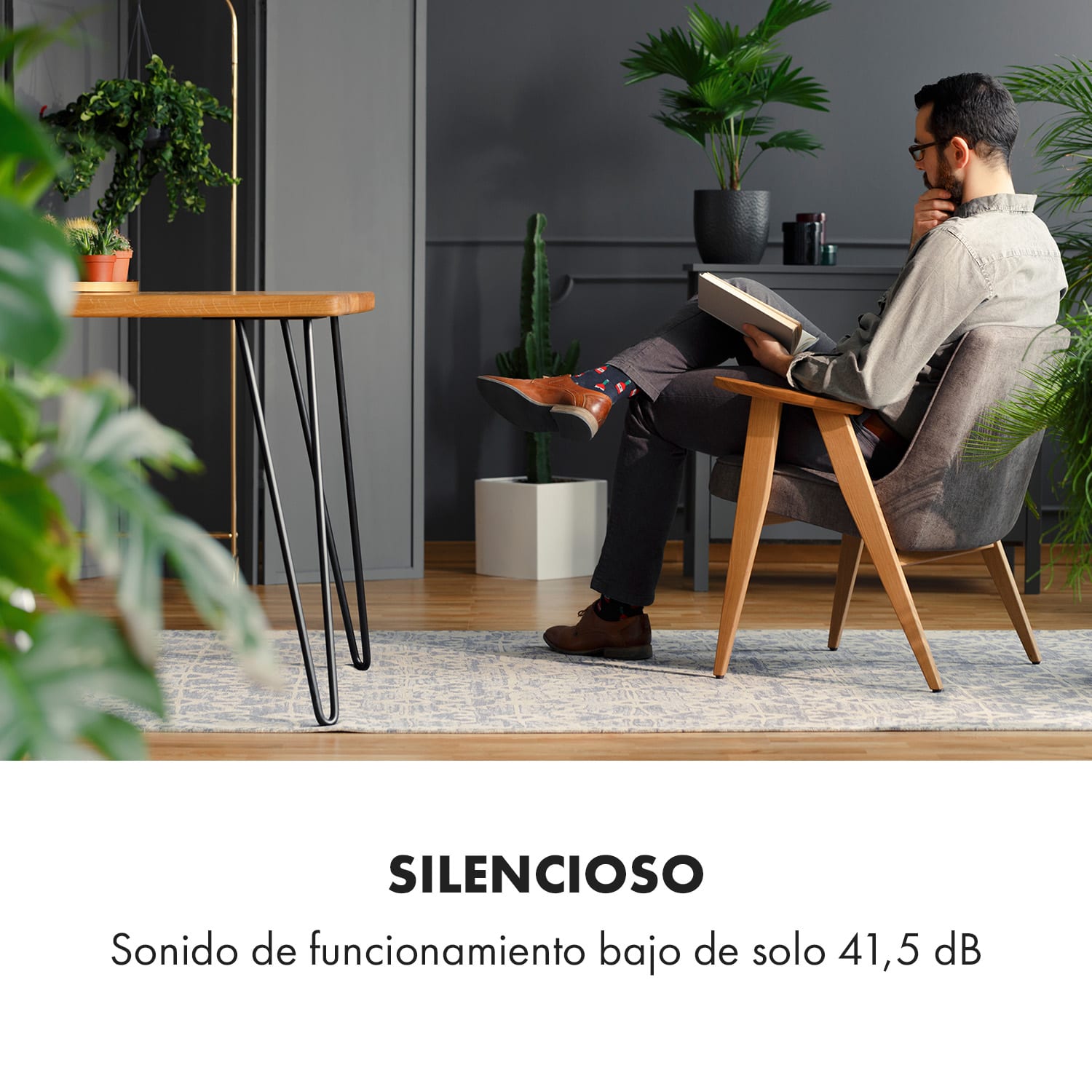 Mana Peak Ventilador de torre 3 niveles 3 modos 50 W Negro