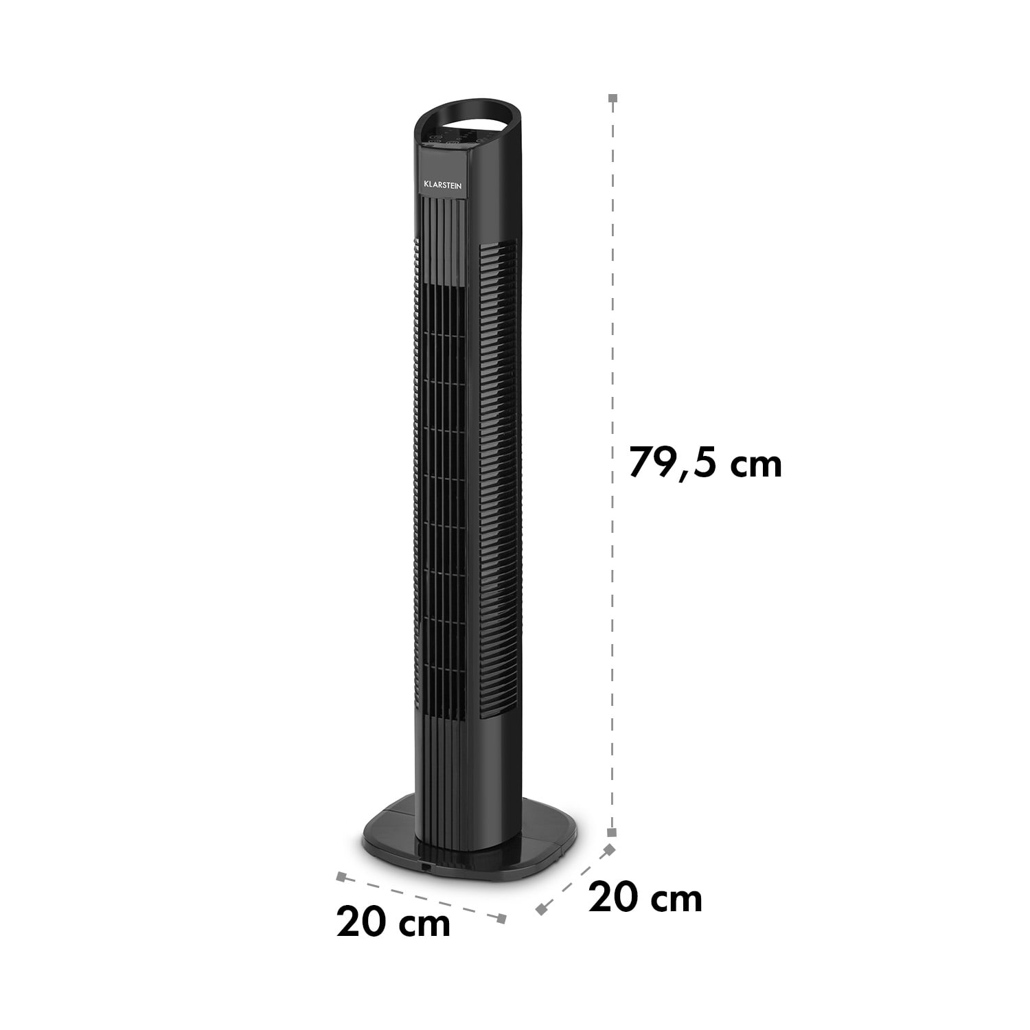 Mana Peak ventilateur colonne, 3 niveaux d'intensité, 3 modes, 50W Noir