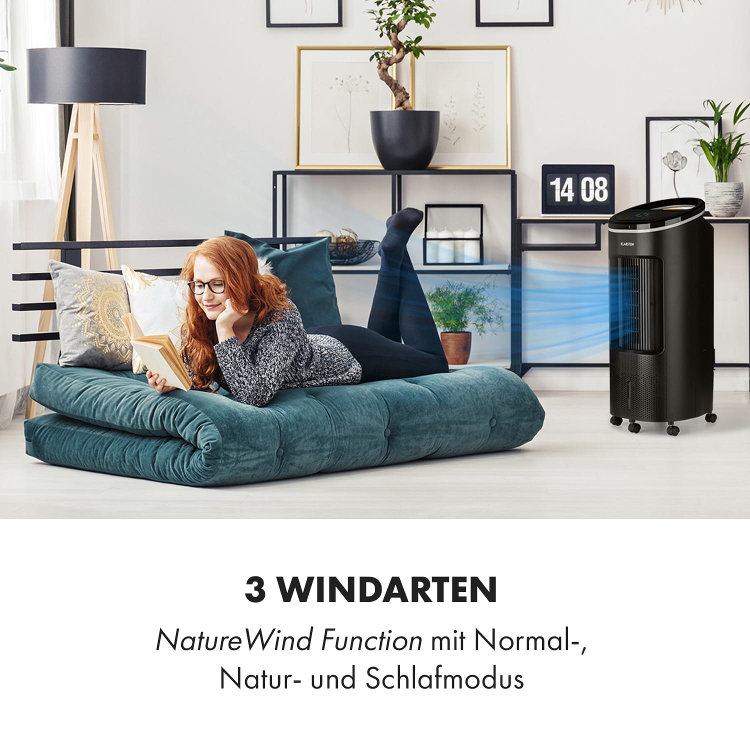 IceWind Plus 4-in-1 Luftkühler 330 m³/h Oszillation Fernbedienung 330 m³/h | Nein | Schwarz