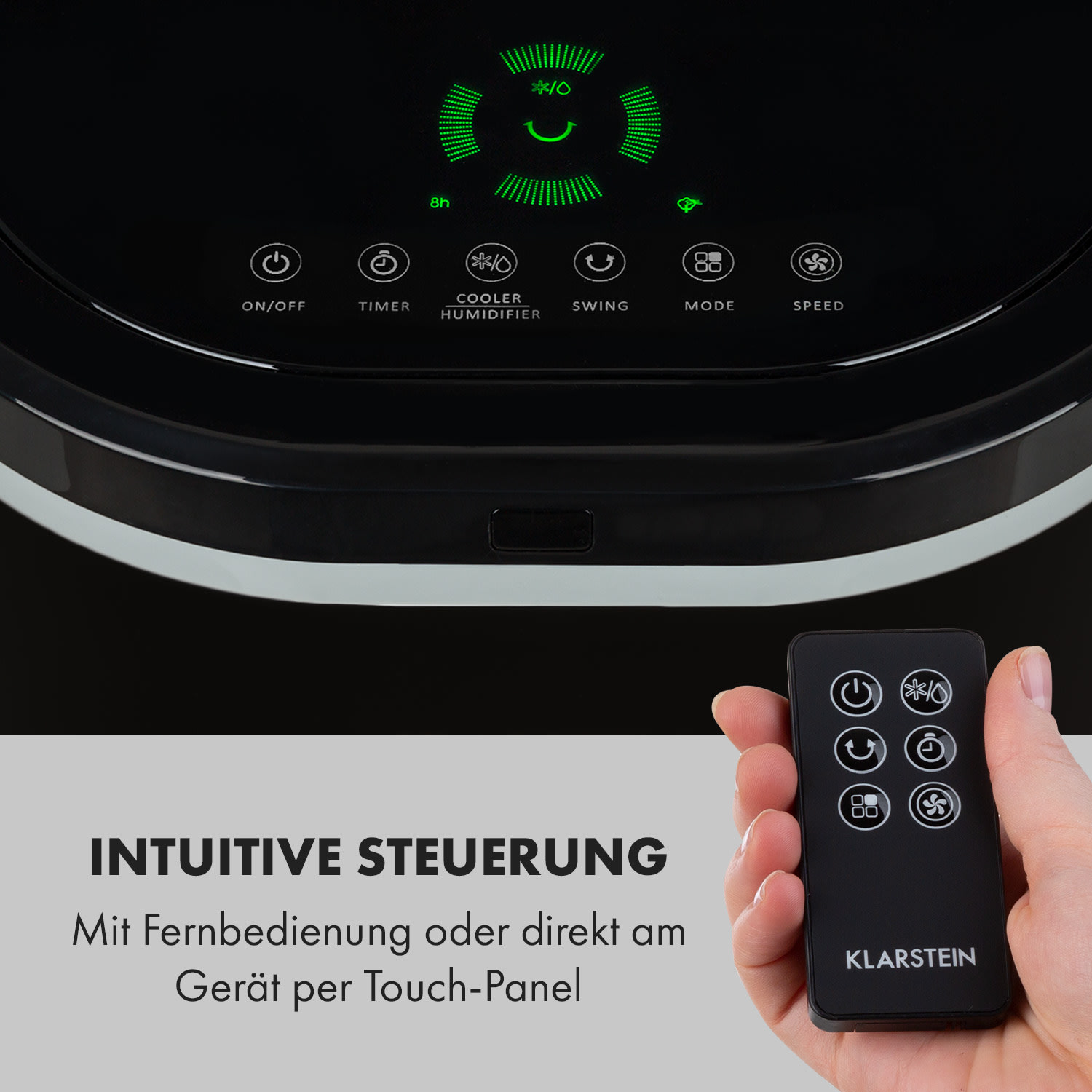 IceWind Plus 4-in-1 Luftkühler 330 m³/h Oszillation Fernbedienung 330 m³/h | Nein | Schwarz