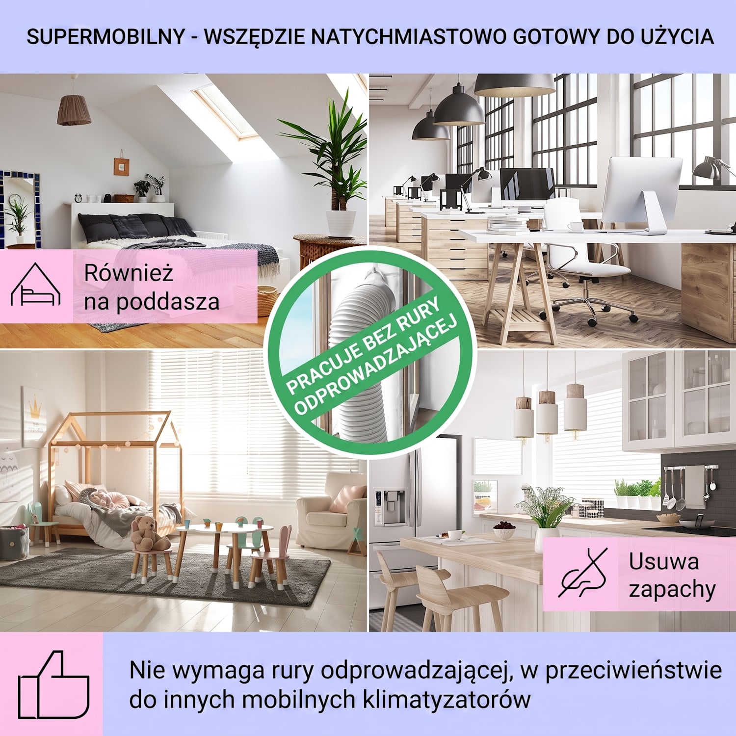 IceWind Plus, klimator 4 w 1, wentylator, oczyszczacz powietrza, nawilżacz powietrza, 330 m³/h, 65 W, 7 l 330 m³/h | Nie | Czarny