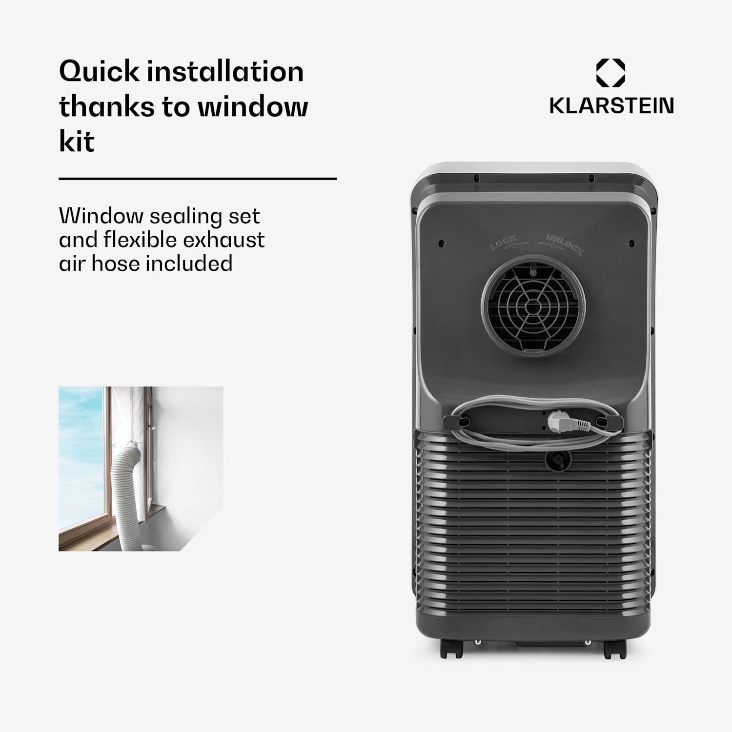 Metrobreeze New York Smart 7k mobiele airco 2,1 kW EEK A afstandsbediening 7.000 BTU | Ja | Wit