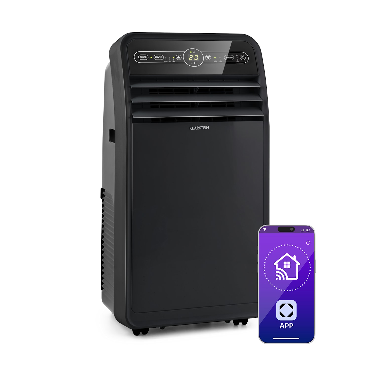 Metrobreeze New York Smart 7k, mobilná klimatizácia, 7000 BTU/2,1 kW, A, diaľkový ovládač 7.000 BTU | Áno | Čierna