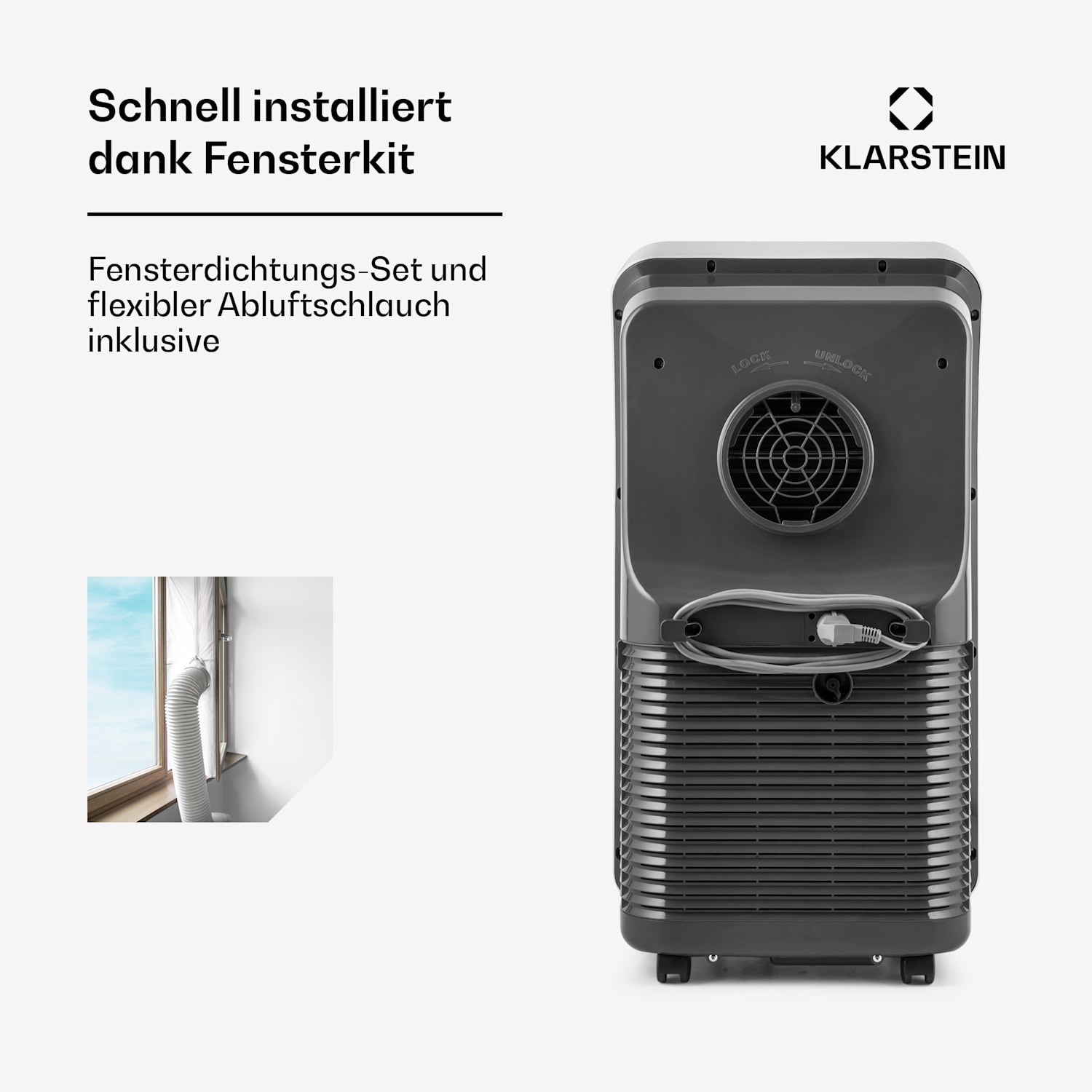 Metrobreeze New York Smart 12k mobile Klimaanlage 12000 BTU / 3,5 kW 