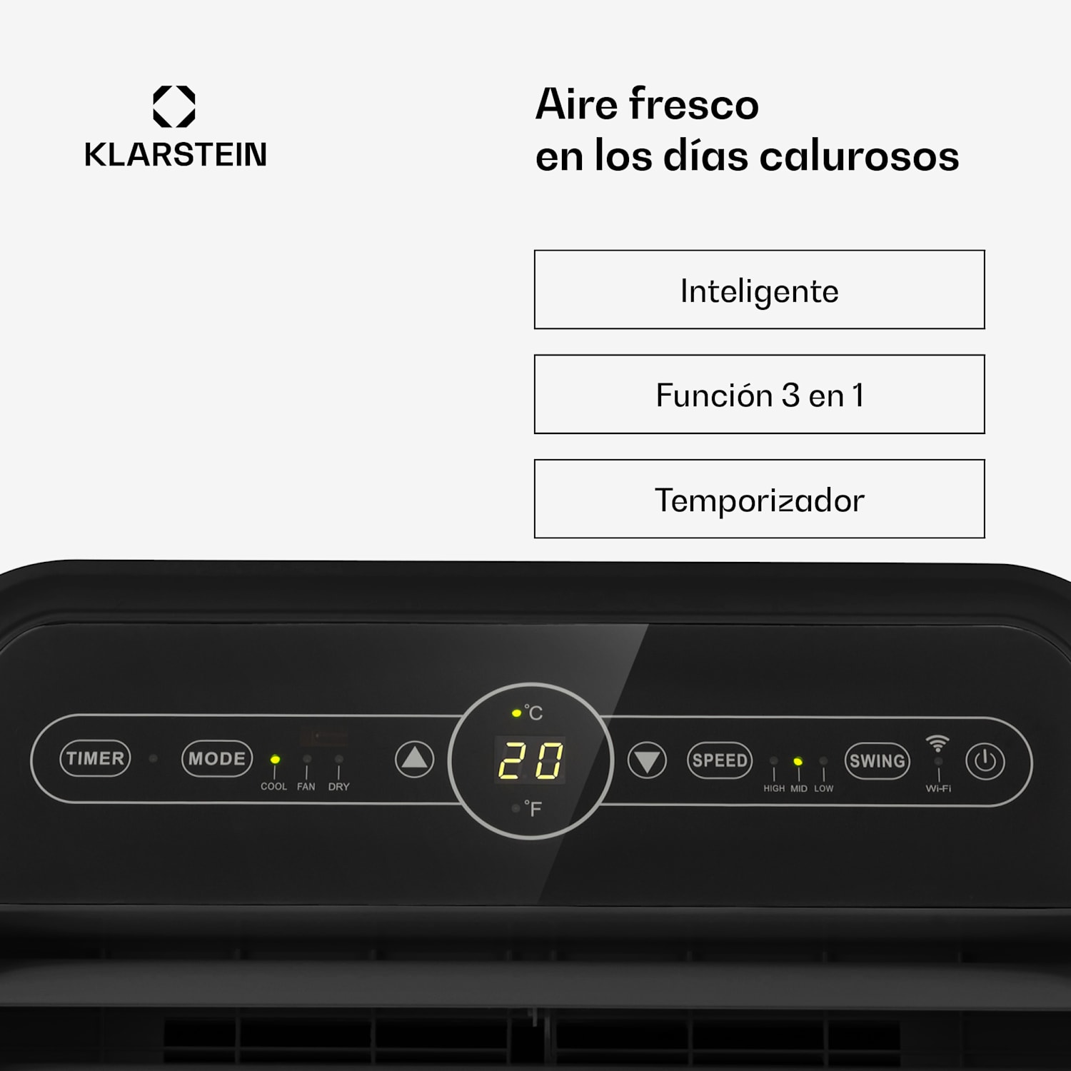 Metrobreeze New York Smart 12k Aire acondicionado portátil 12 000 BTU/3,5 kW EEC A Mando a distancia 12.000 BTU | Sí | Negro