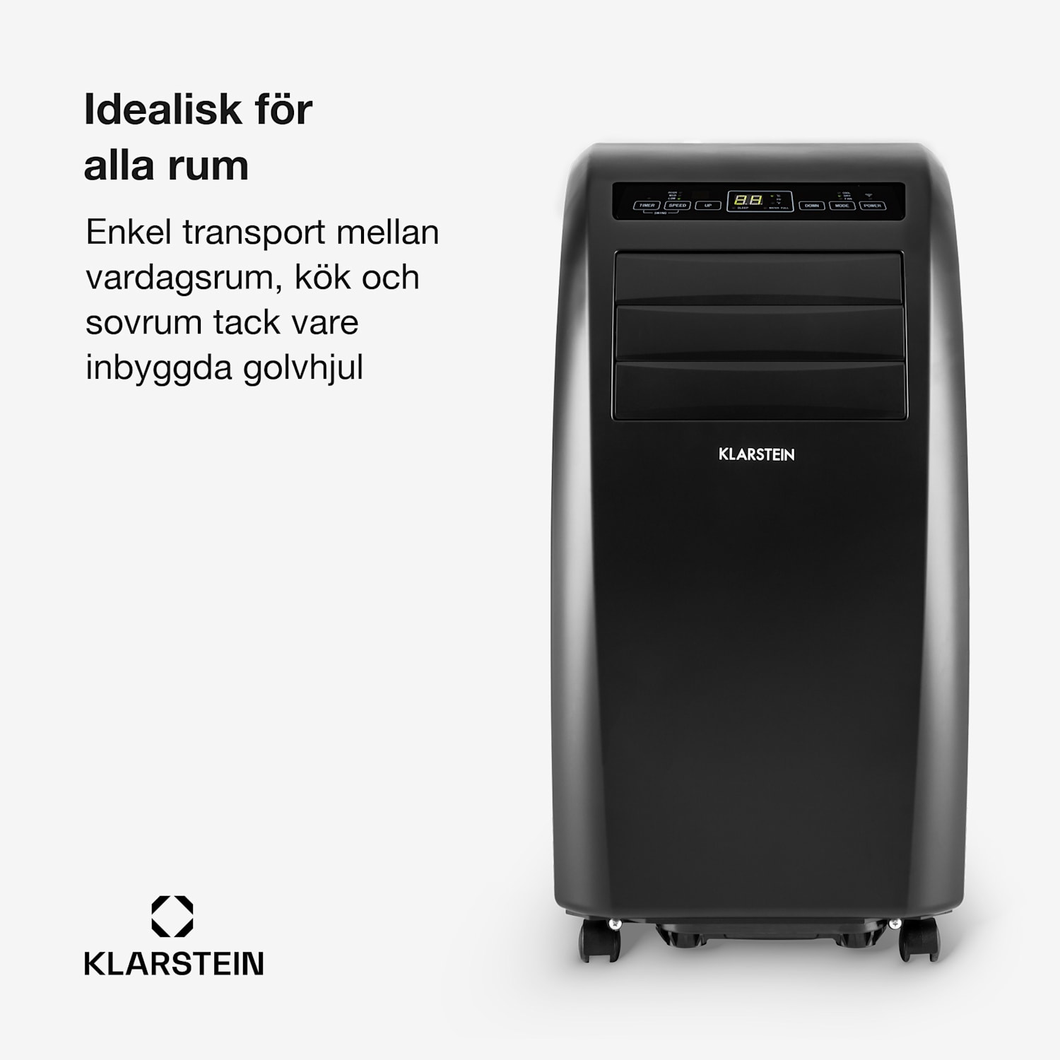 Metrobreeze Rom Smart Mobil luftkonditionering 10.000 BTU / 3,0 kW EK A+ fjärrkontroll 