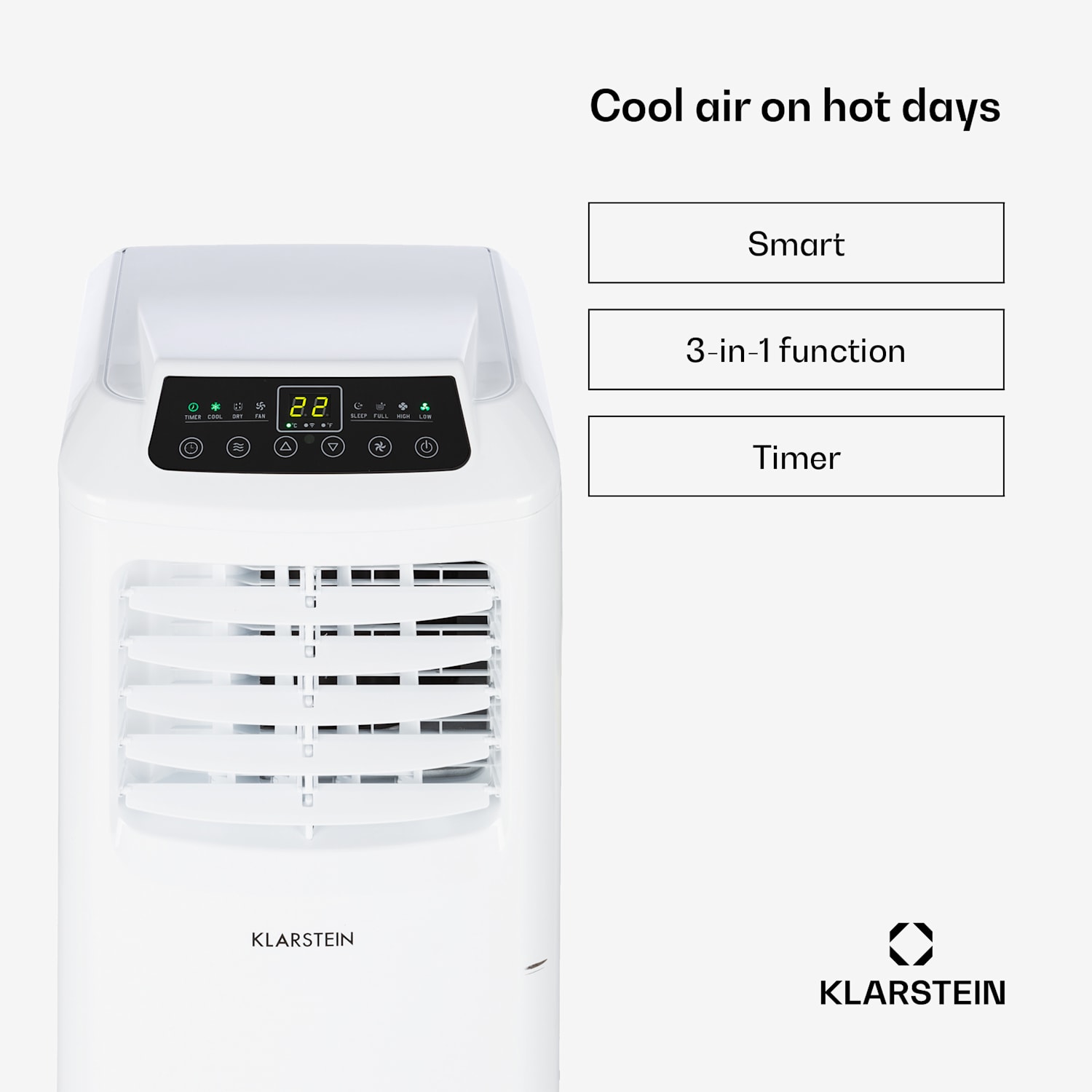 Pure Blizzard Smart 9k Ar Condicionado Móvel 7000 BTU/2,6 kW EEC A Contolo Remoto 