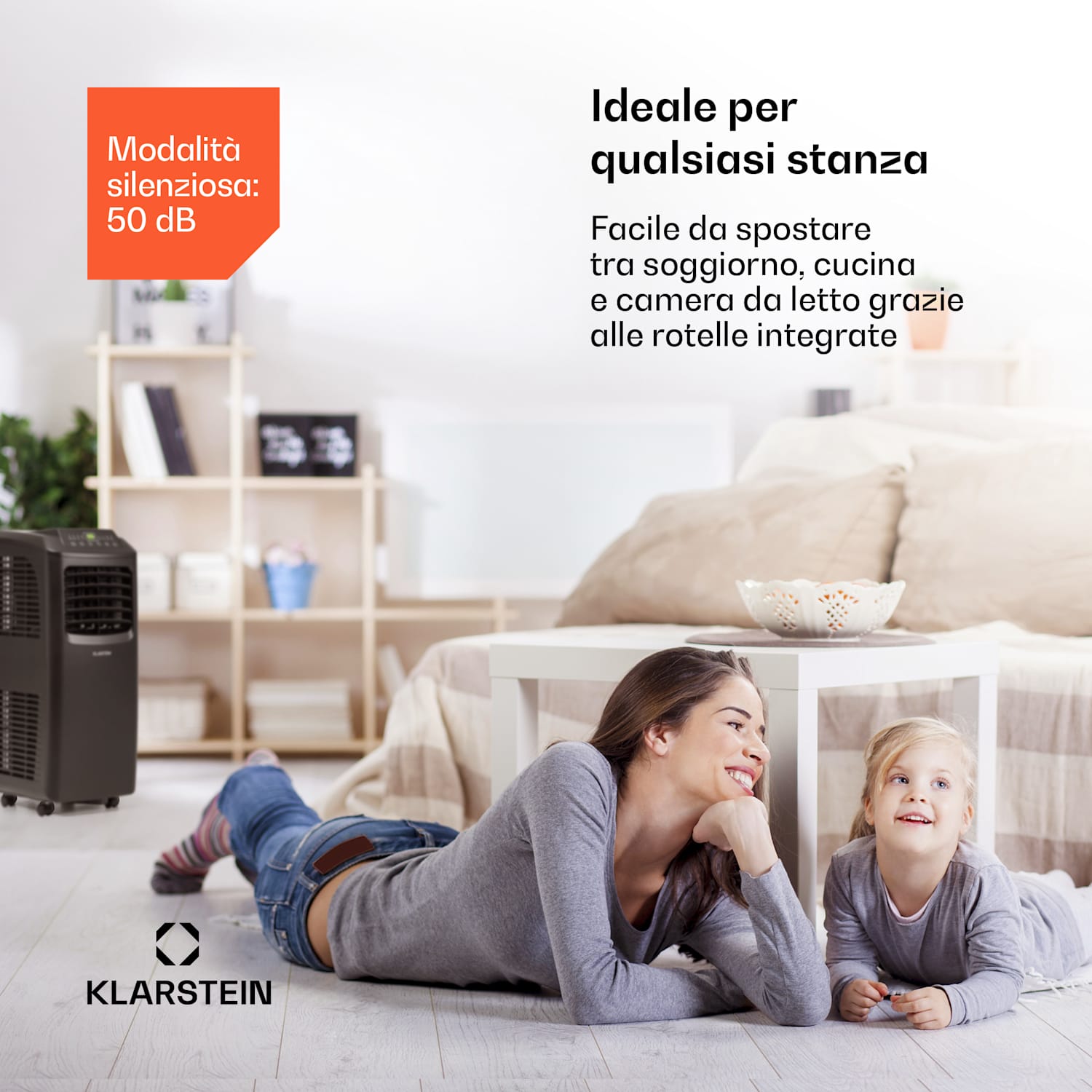 Pure Blizzard Smart 9k, climatizzatore portatile, 9000 BTU/2,6 kW, EEC A, telecomando 9.000 BTU | Sì | Nero