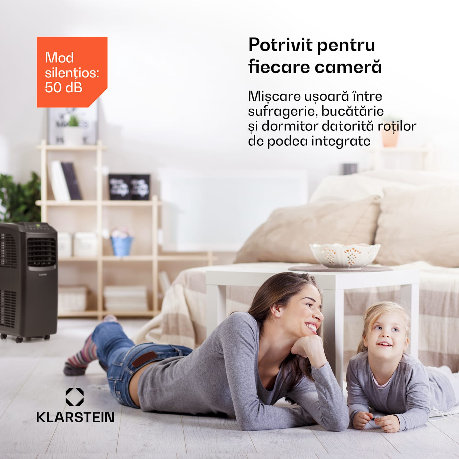 Pure Blizzard Smart 9k, aer condiționat portabil, 9000 BTU / 2,6 kW, clasa energetică A, telecomandă 