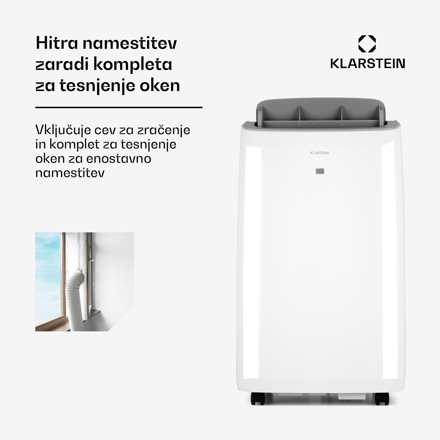 Grandbreeze Pro 14K, klimatska naprava 3 v 1, 460 m³/h, 14.000 BTU/1,65 kW 14000 BTU | Bela