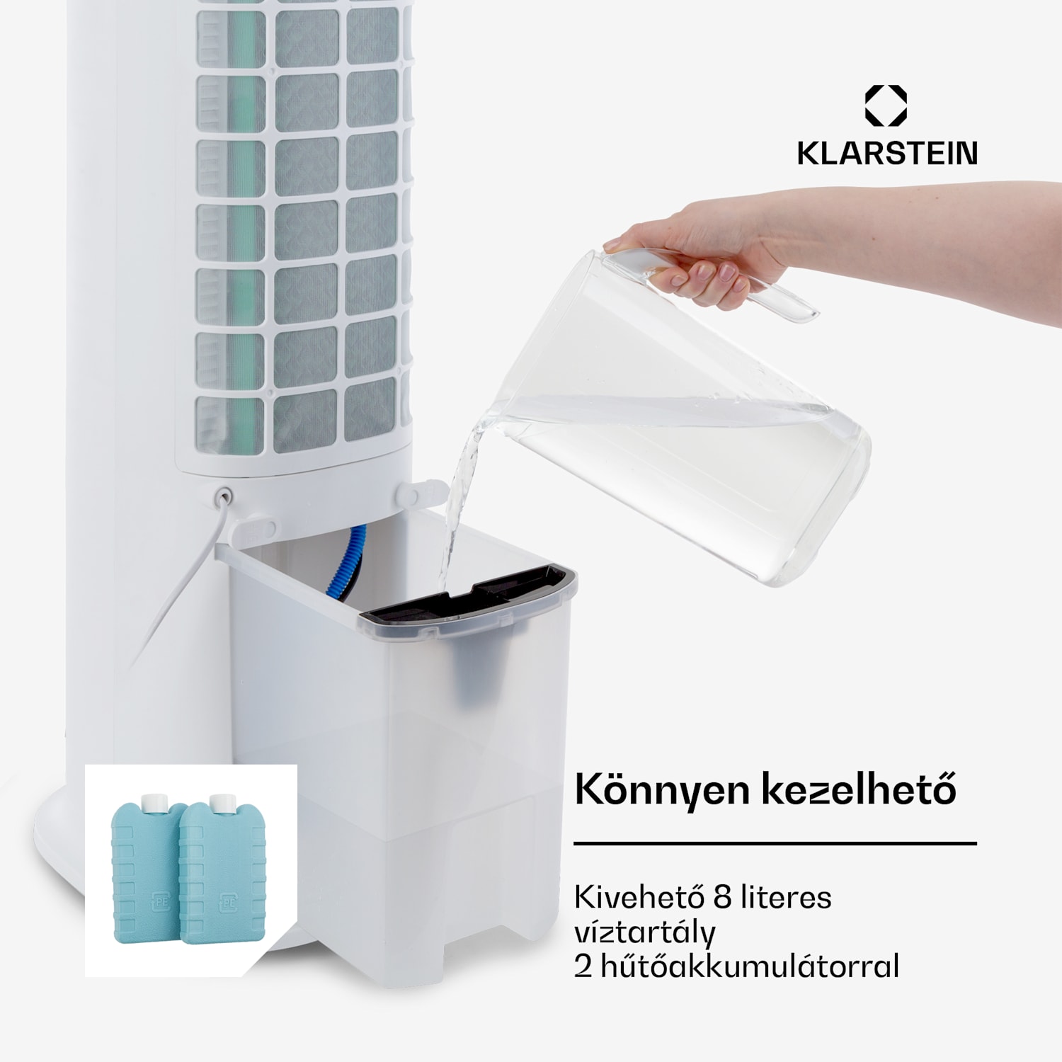 Skytower Grand Smart, léghűtő, 80 W, 480 m³/ó, 6 liter, hordozható 480 m³/h | Igen | Fehér