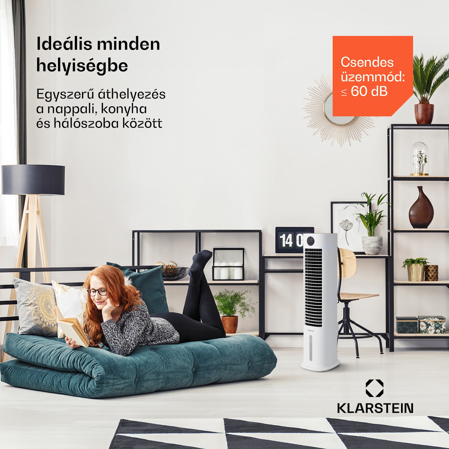 Skytower Grand Smart, léghűtő, 80 W, 480 m³/ó, 6 liter, hordozható 480 m³/h | Igen | Fehér