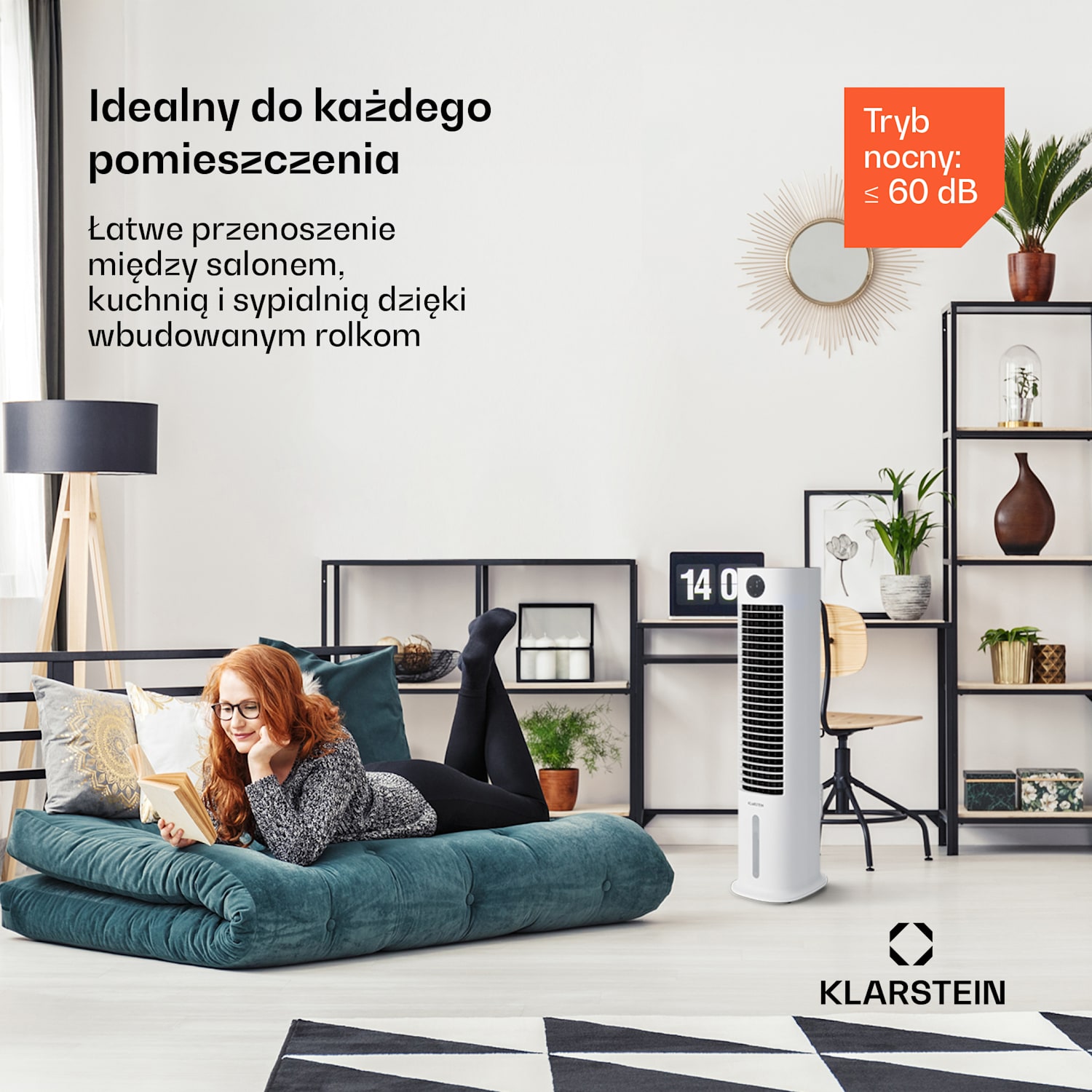 Skytower Grand Smart, klimator, 80 W, 480 m³/h, 8 l, przenośny 